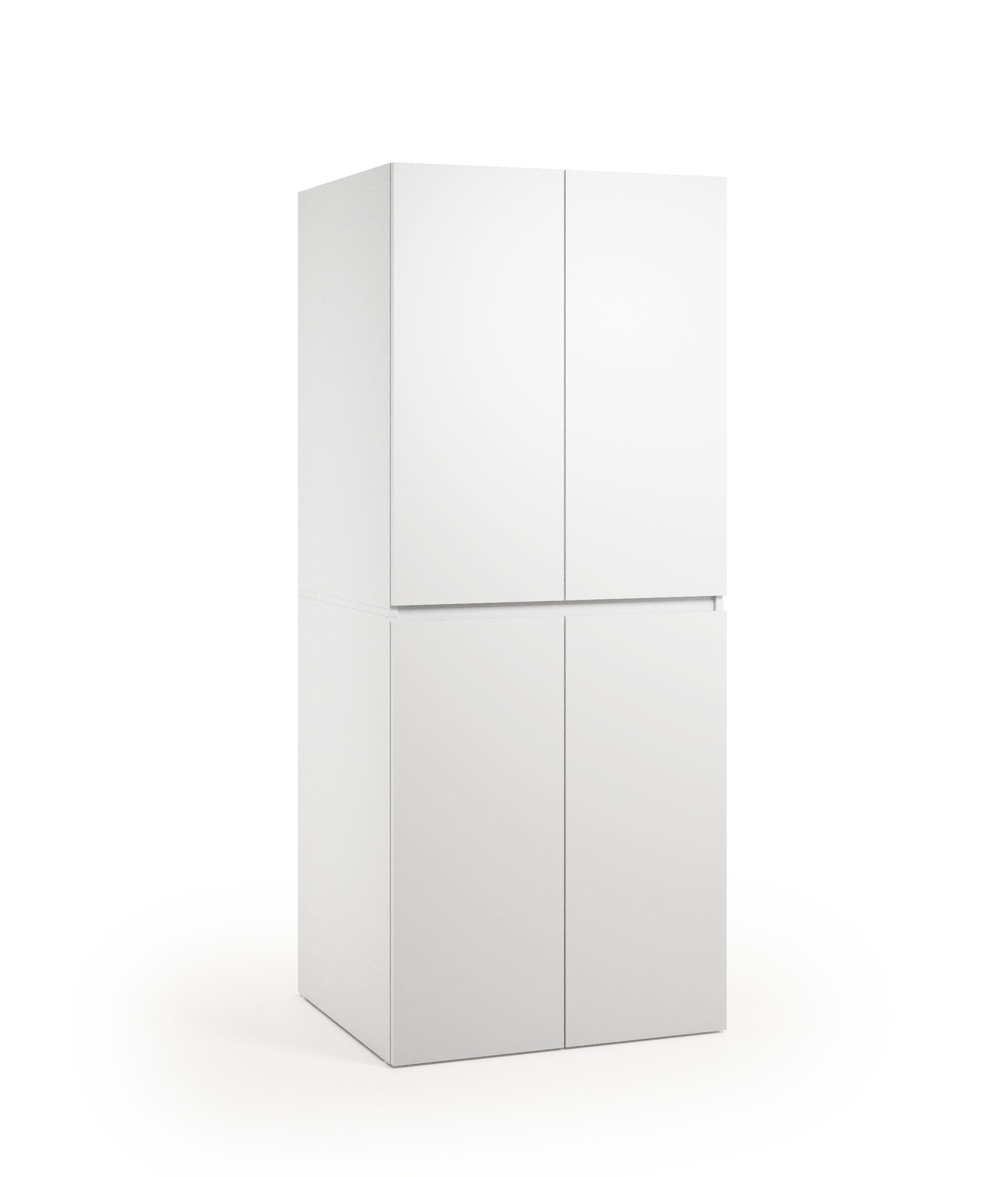 Mobile lavanderia Lava e Asciuga 4 ante in truciolare bianco P 69 x L 70 x H 195 cm - 4