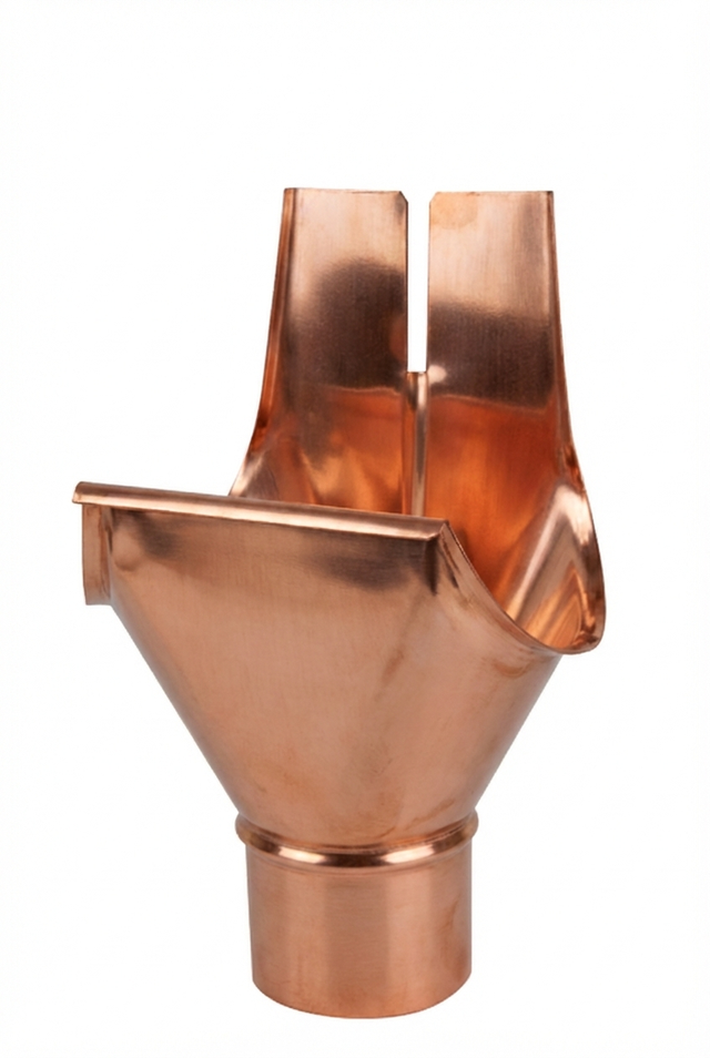 SALIDA UNIVERSAL EVACUACIÓN PLUVIALES METÁLICO ALUMINIO-COBRE Ø80MM