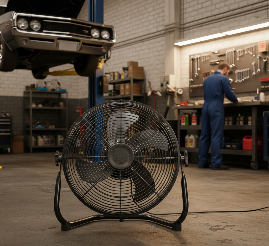 VENTILADOR INDUSTRIAL 45CM 100W NEGRO GIRATORIO - 2