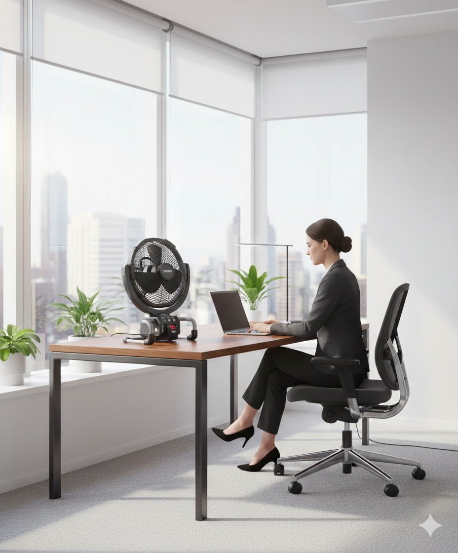 VENTILADOR INDUSTRIAL DE SUELO RECARGABLE Ø40CM - 5