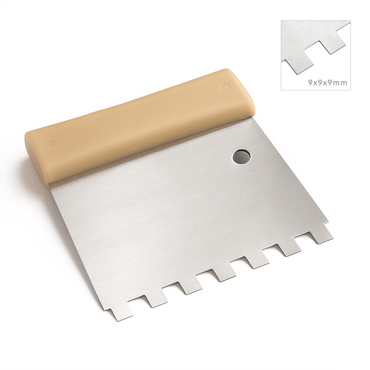 Peigne à colle U9, manche plastique, MAT INTER - 3