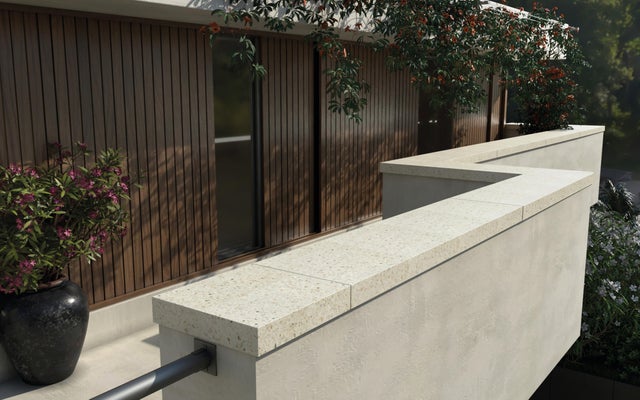 EMBOUT COUVRE MUR GRANIT MARBRE BLANC