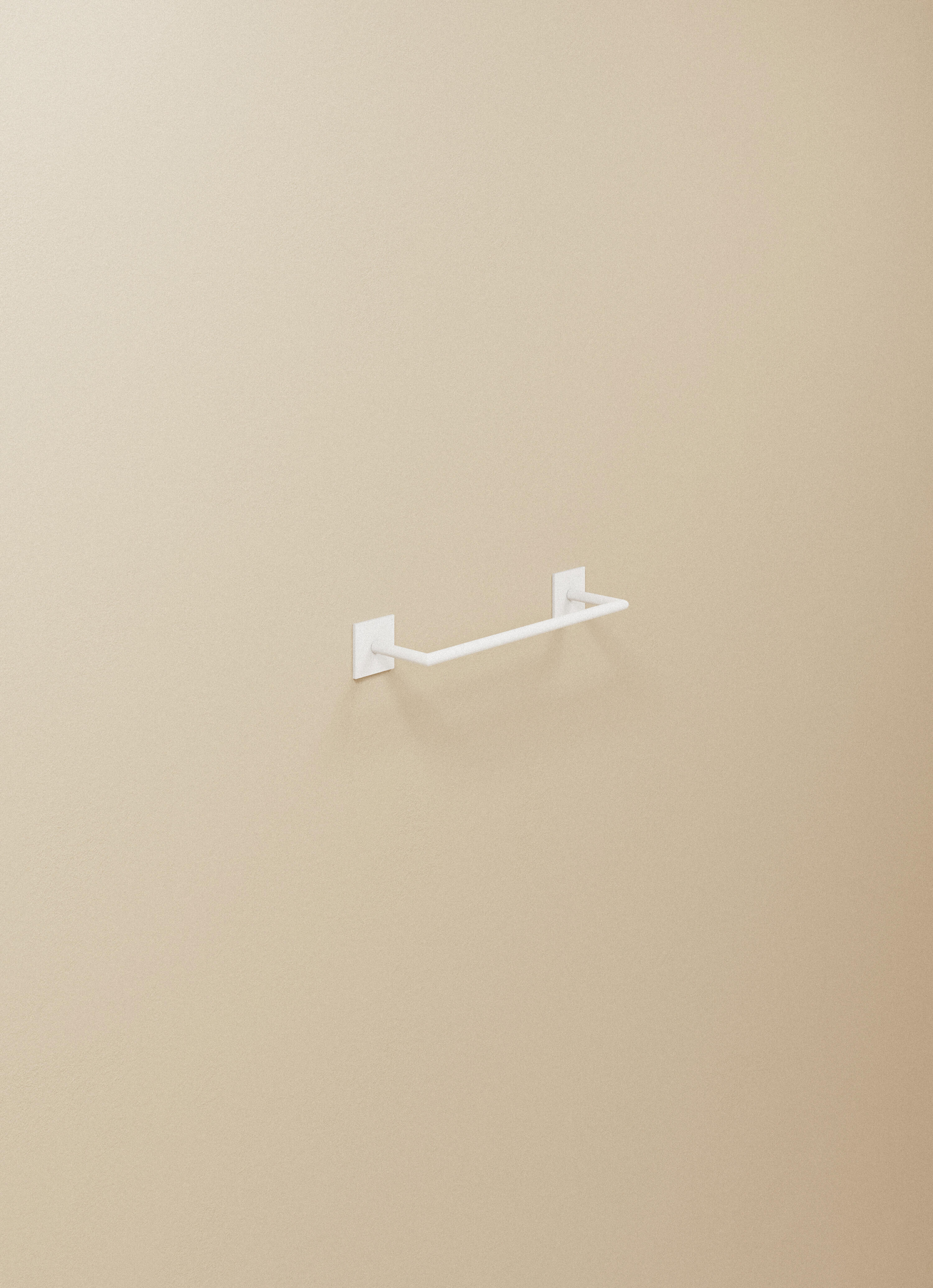 Toallero de barra blanco mate para pegar Link 30x7x4.5 cm - 3