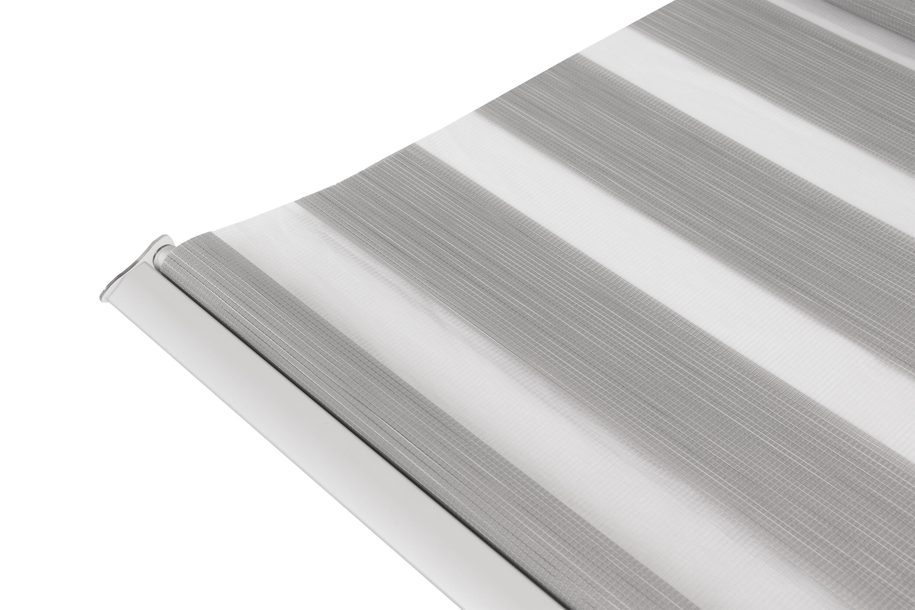 Estor enrollable noche/día Top N&D de 105x250 poliéster con líneas gris con cadena - 5