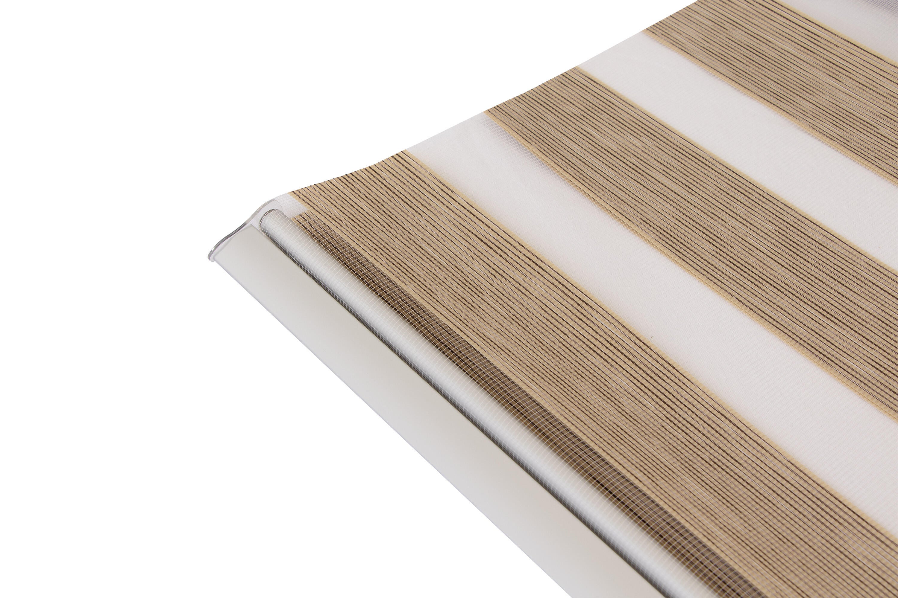 Estor enrollable noche/día Top N&D de 105x250 poliéster con líneas marron con cadena - 5