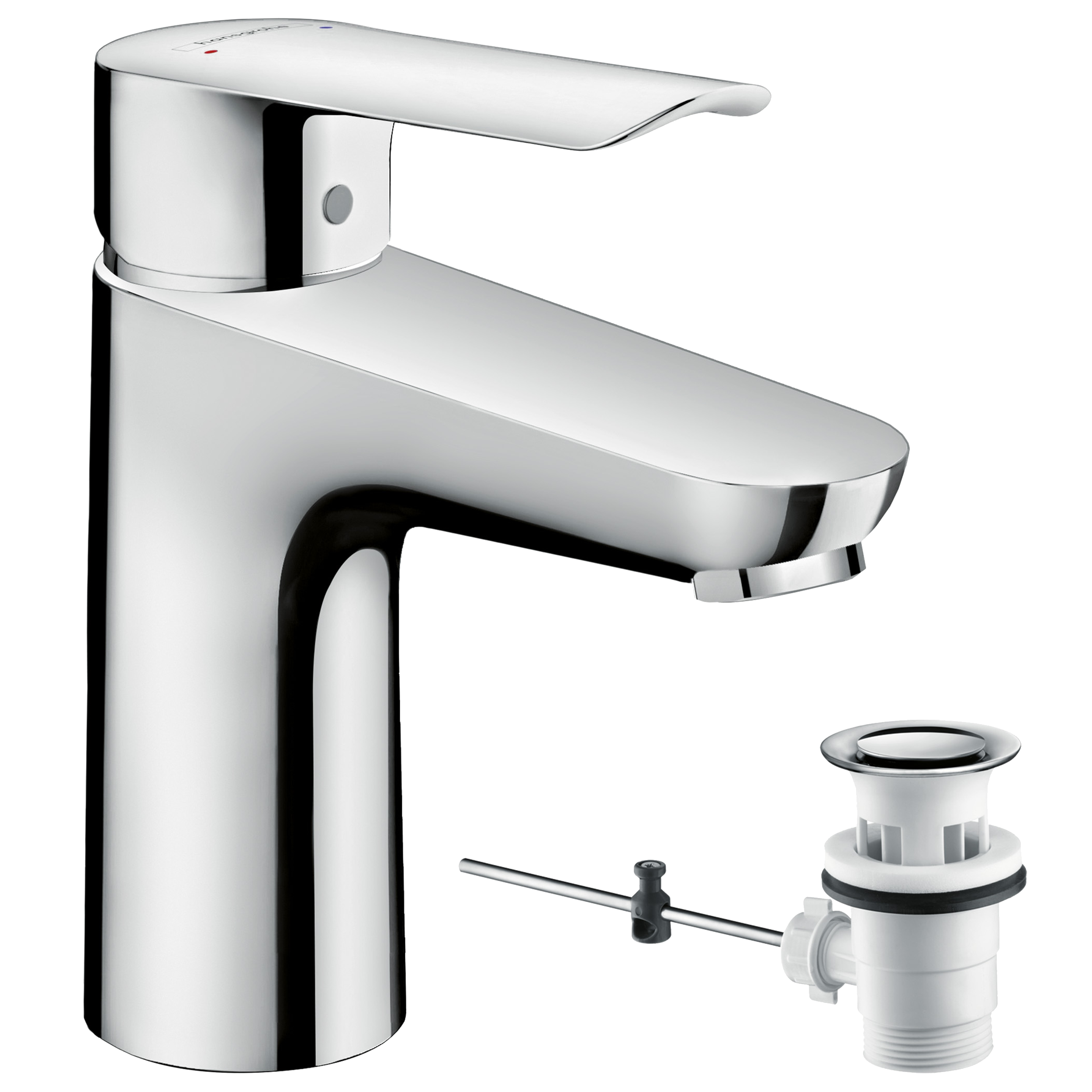 Bateria umywalkowa chrom 16.4 cm Logis E Hansgrohe - 7
