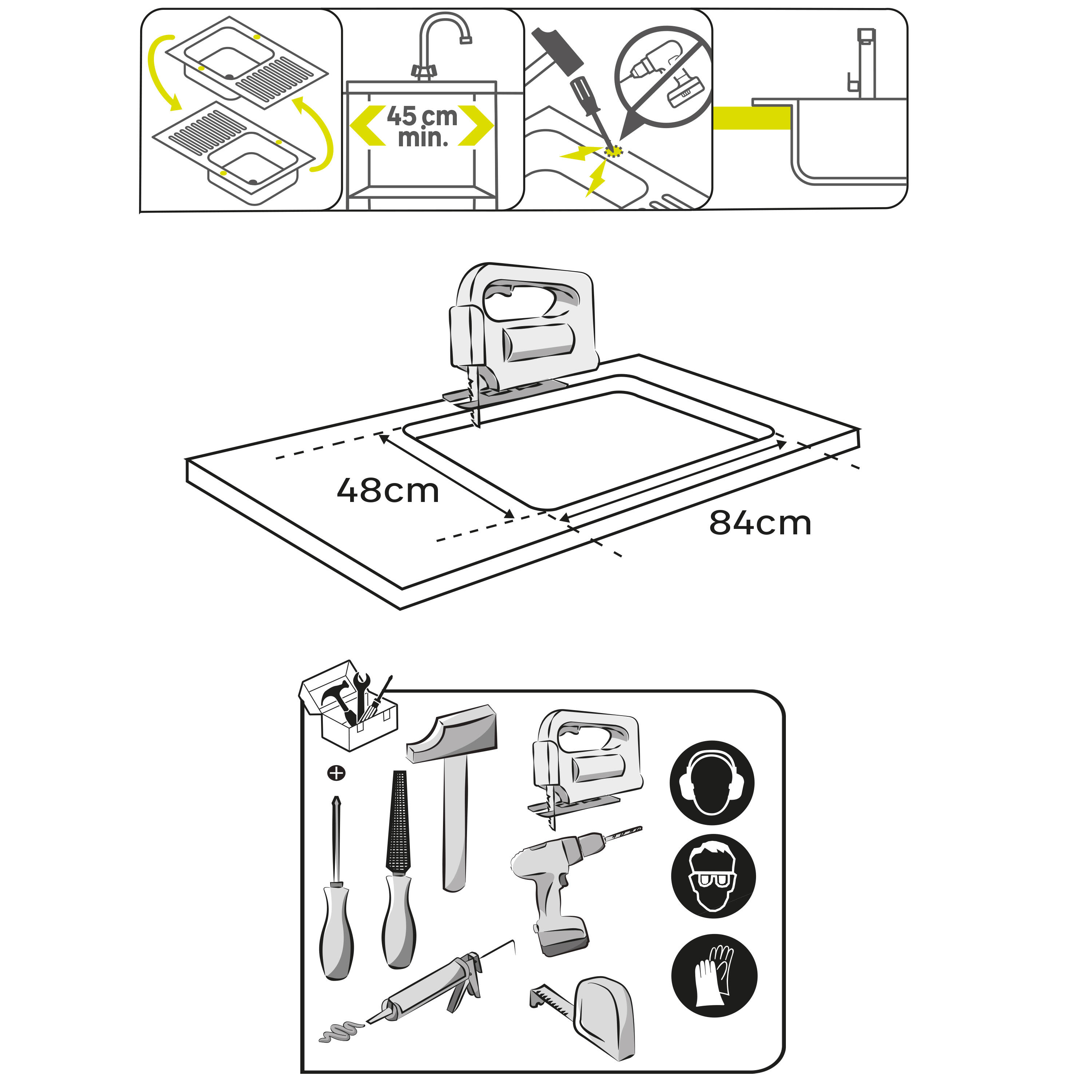 Lava-louça Delinia semidueto elbe 86x50cm branca - 10