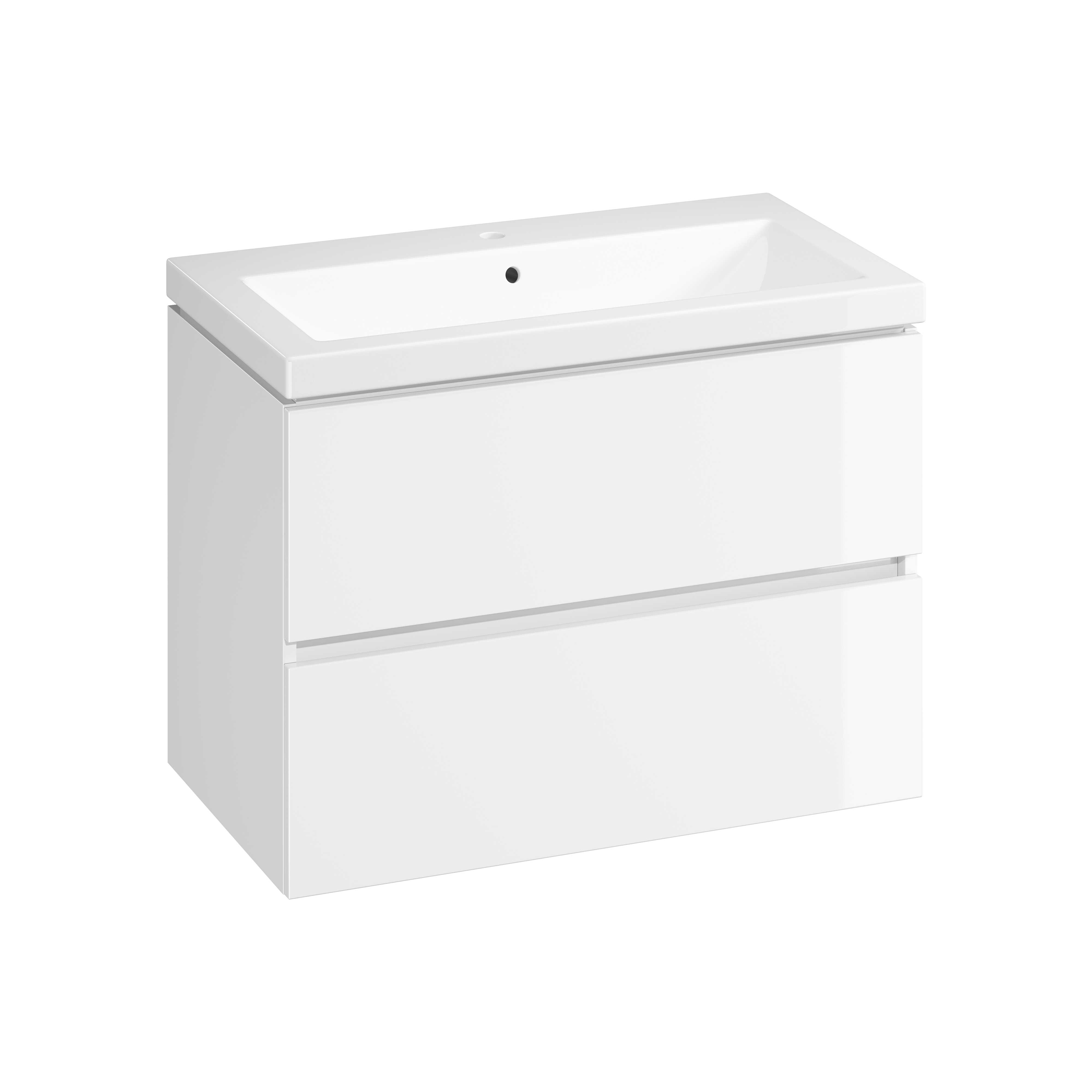 Zestaw szafka łazienkowa z umywalką Lupi 80 cm biała Cersanit