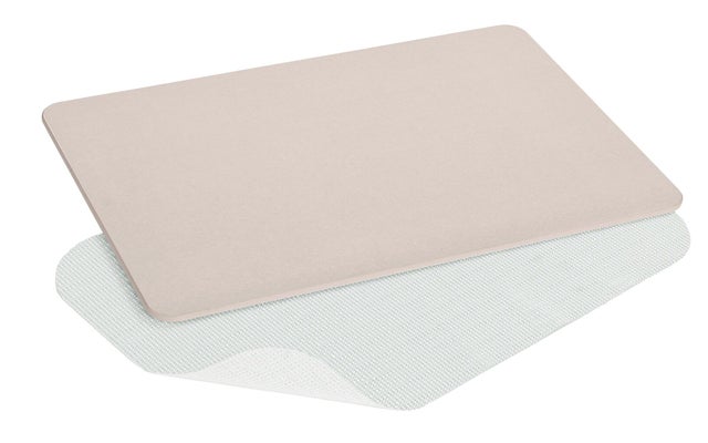 Alfombra de baño rectangular Simi 39x60 cm beige