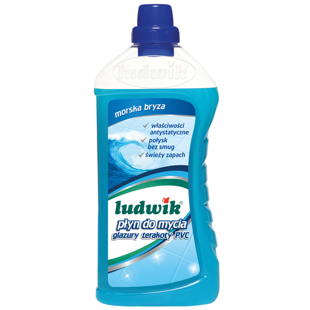Płyn do mycia płytek ceramicznych, glazury, terakoty i PCV Morska Bryza Ludwik 1L