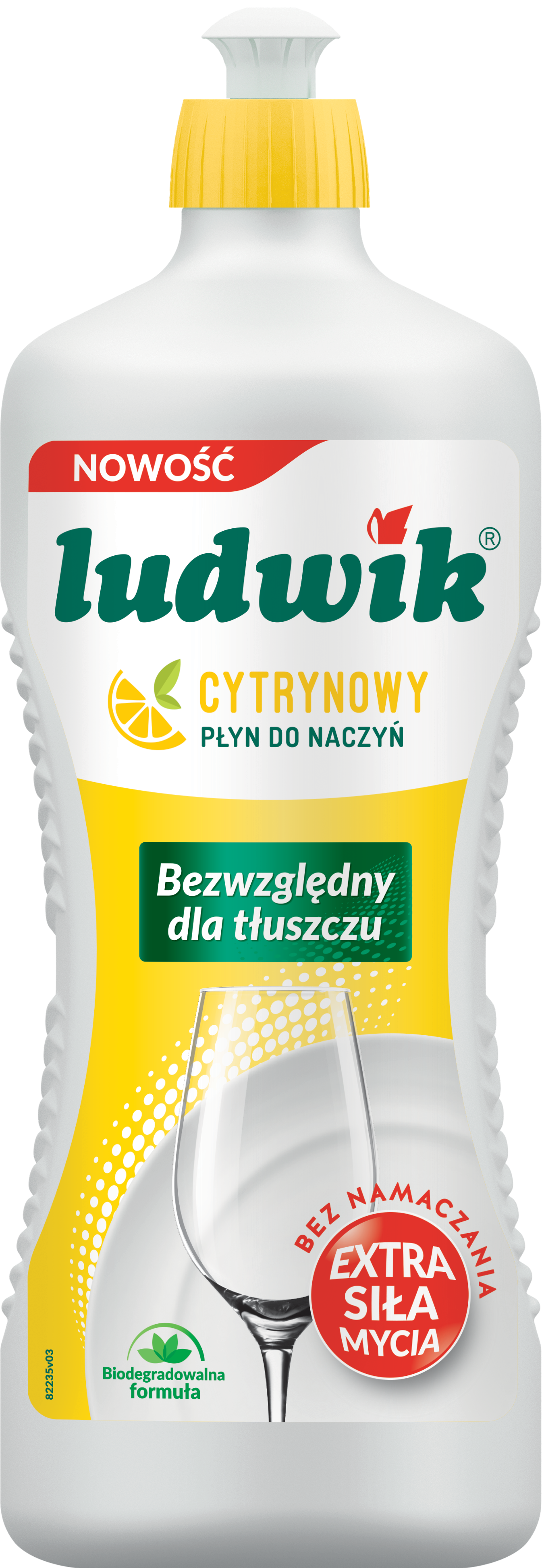 Płyn do mycia naczyń zapach cytrynowy Ludwik 900 g