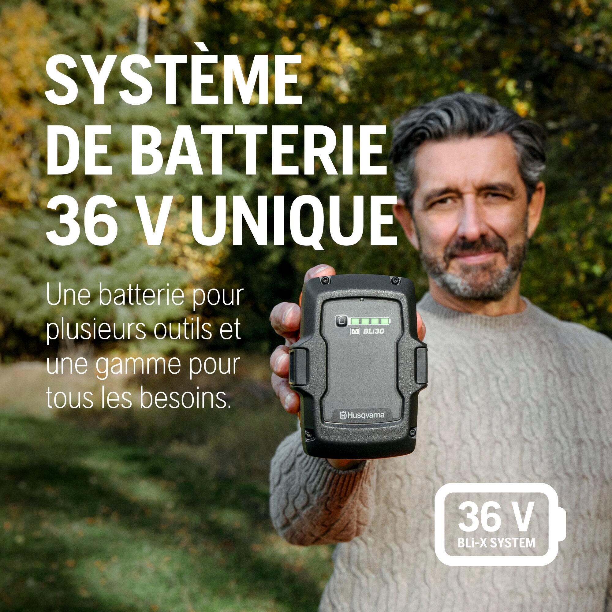 Taille-haie à batterie 36V HUSQVARNA 215iHD45 nu L.45cm - 5