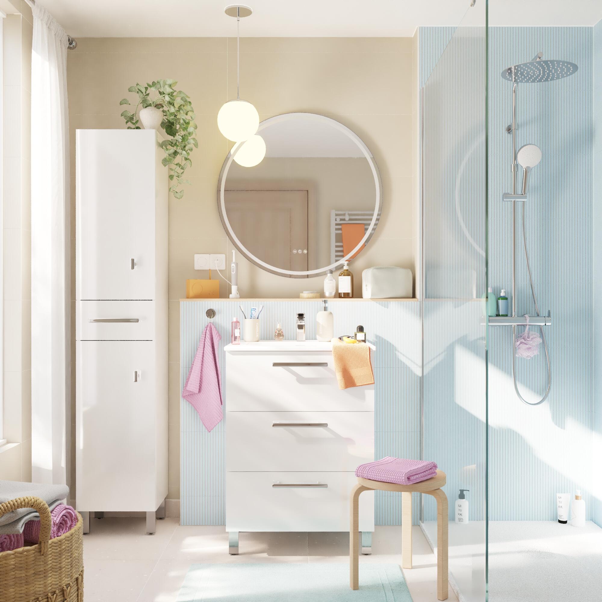 Mueble de baño Remix2 blanco 60x45 cm (lavabo no incluido) - 9