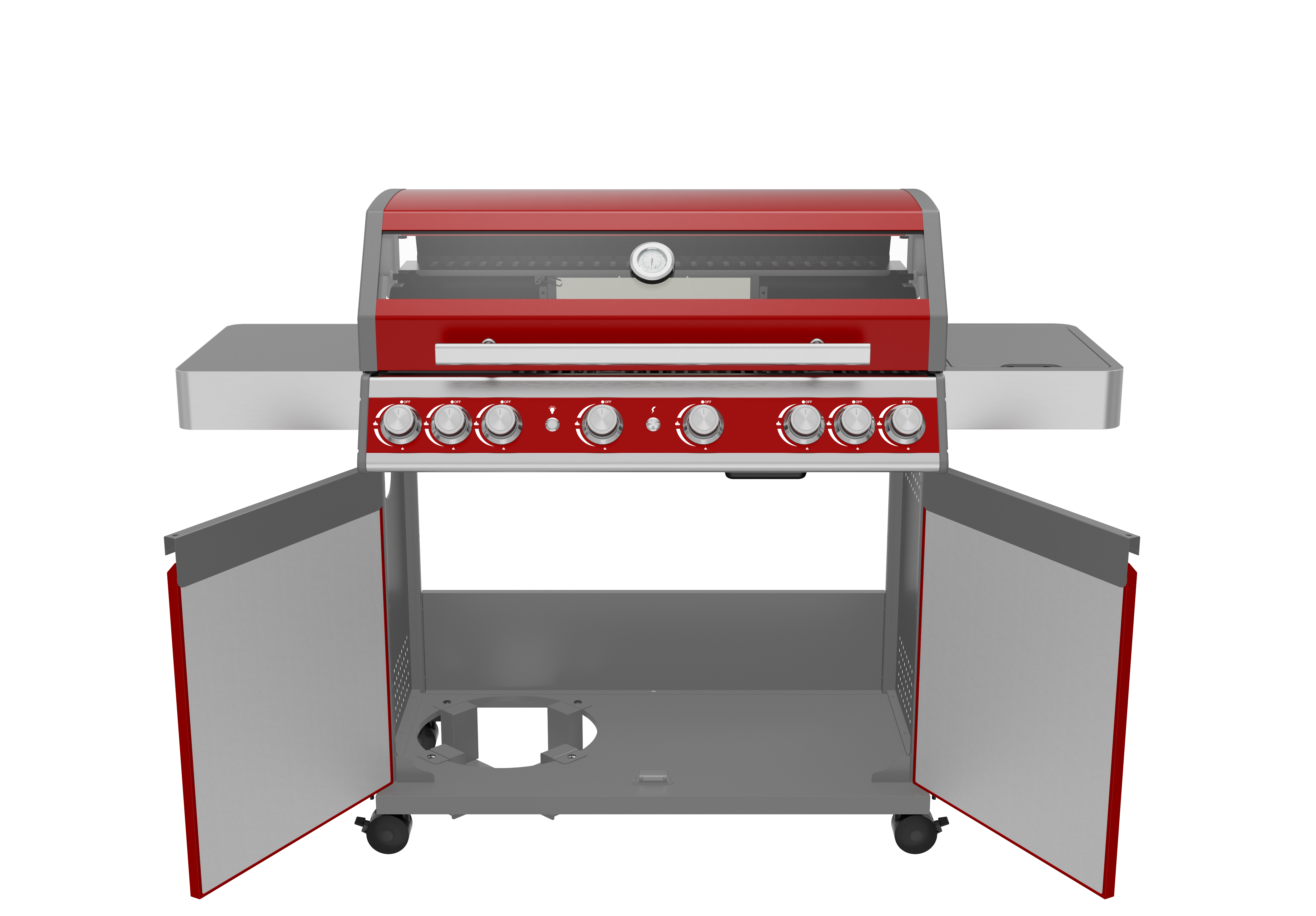 Grill gazowy 23,5kW Carmen 6+2 palników + reduktor Corciano - 5