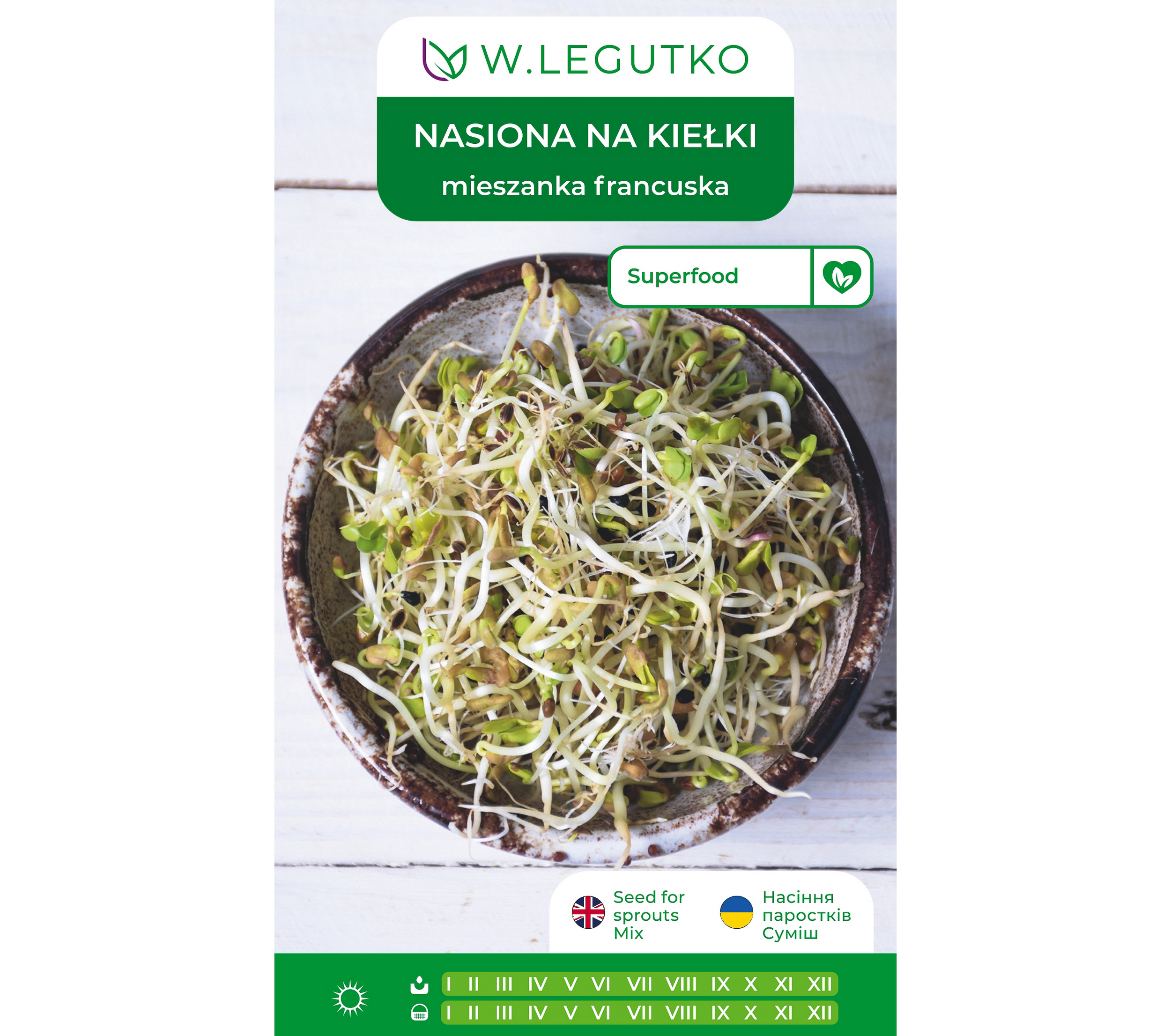 Mieszanka Francuska nasiona na kiełki 20g W. Legutko - 2