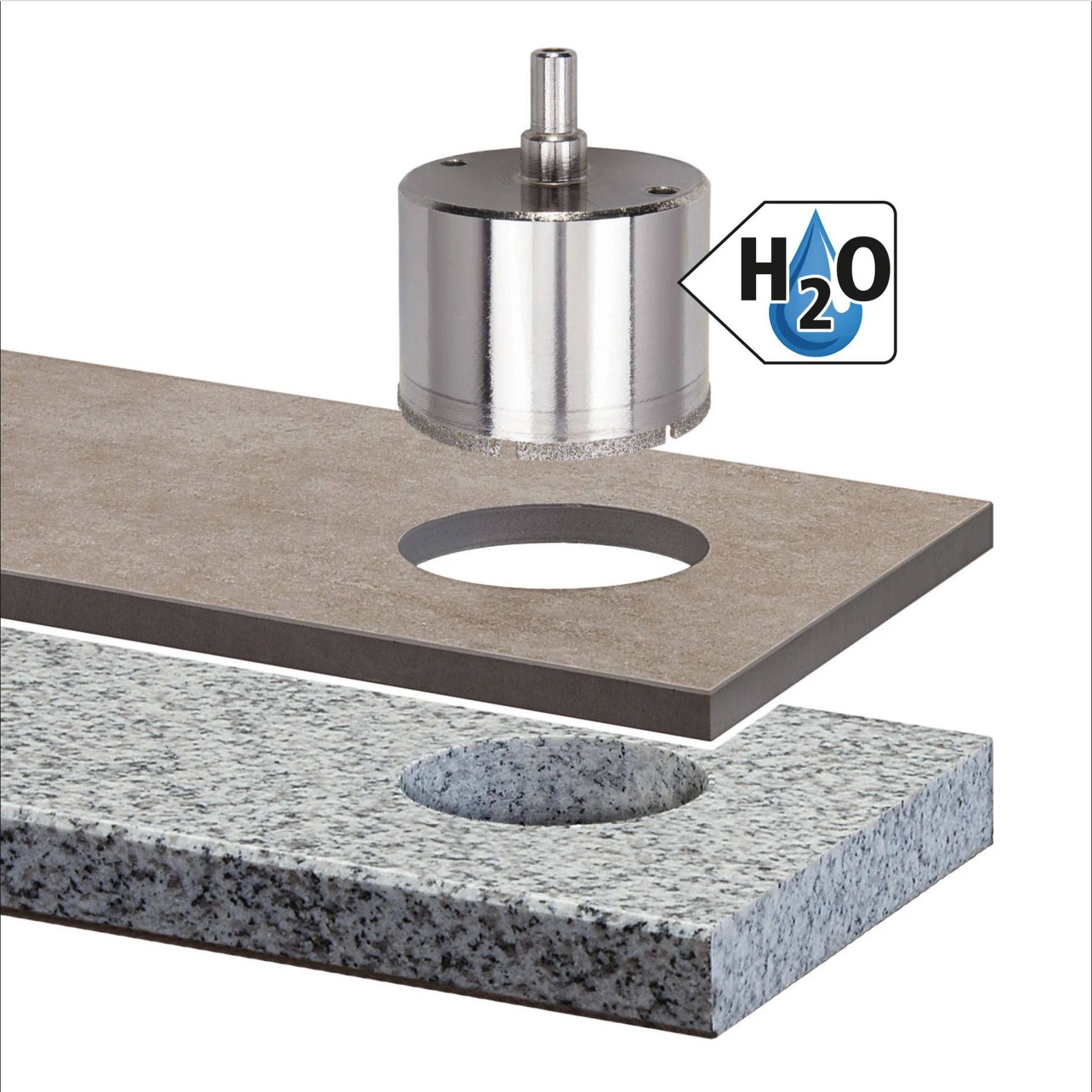 Trépan diamant carrelage WOLFCRAFT Diam.35 mm - 3
