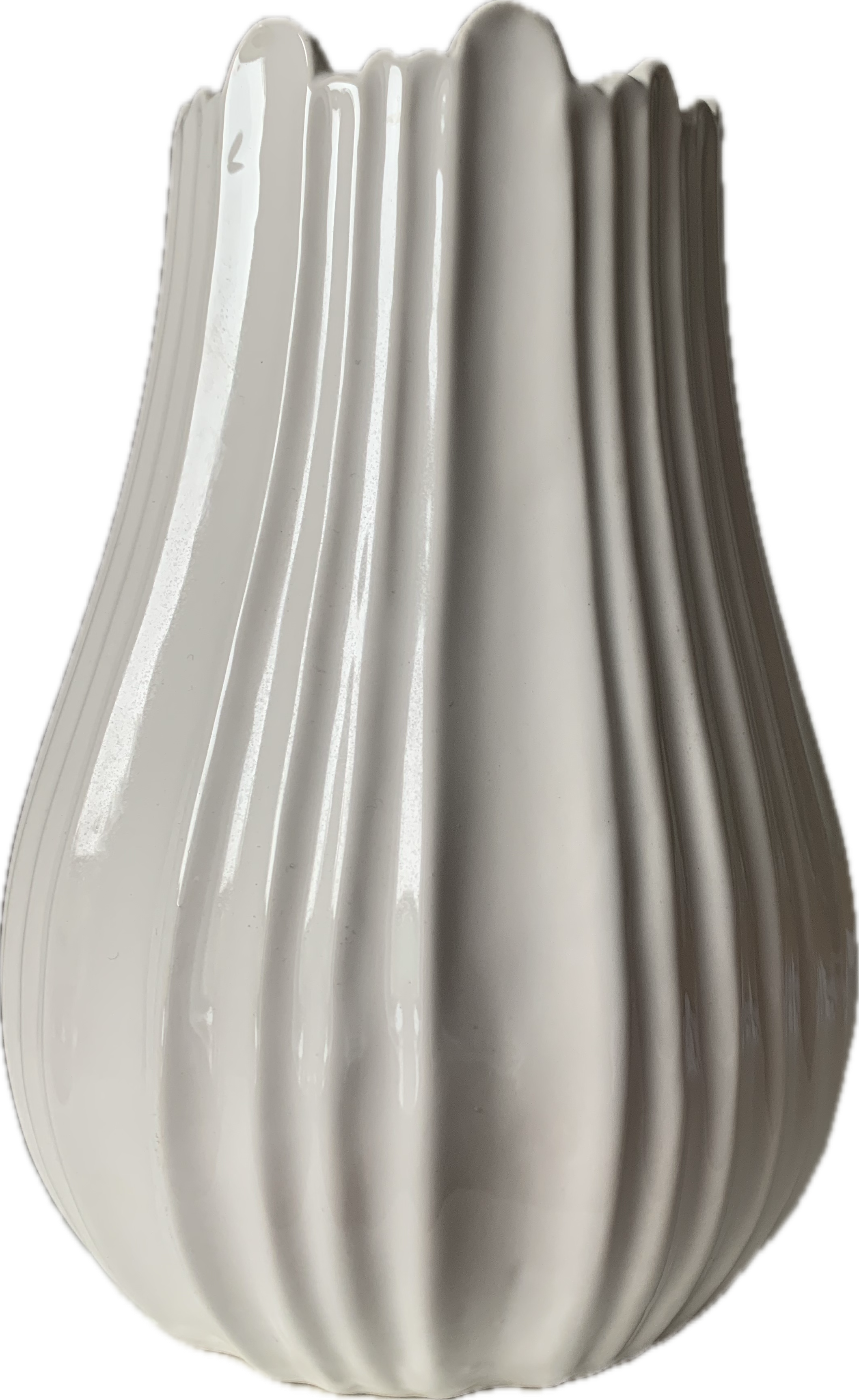 Wazon ceramiczny wys. 21 cm biały