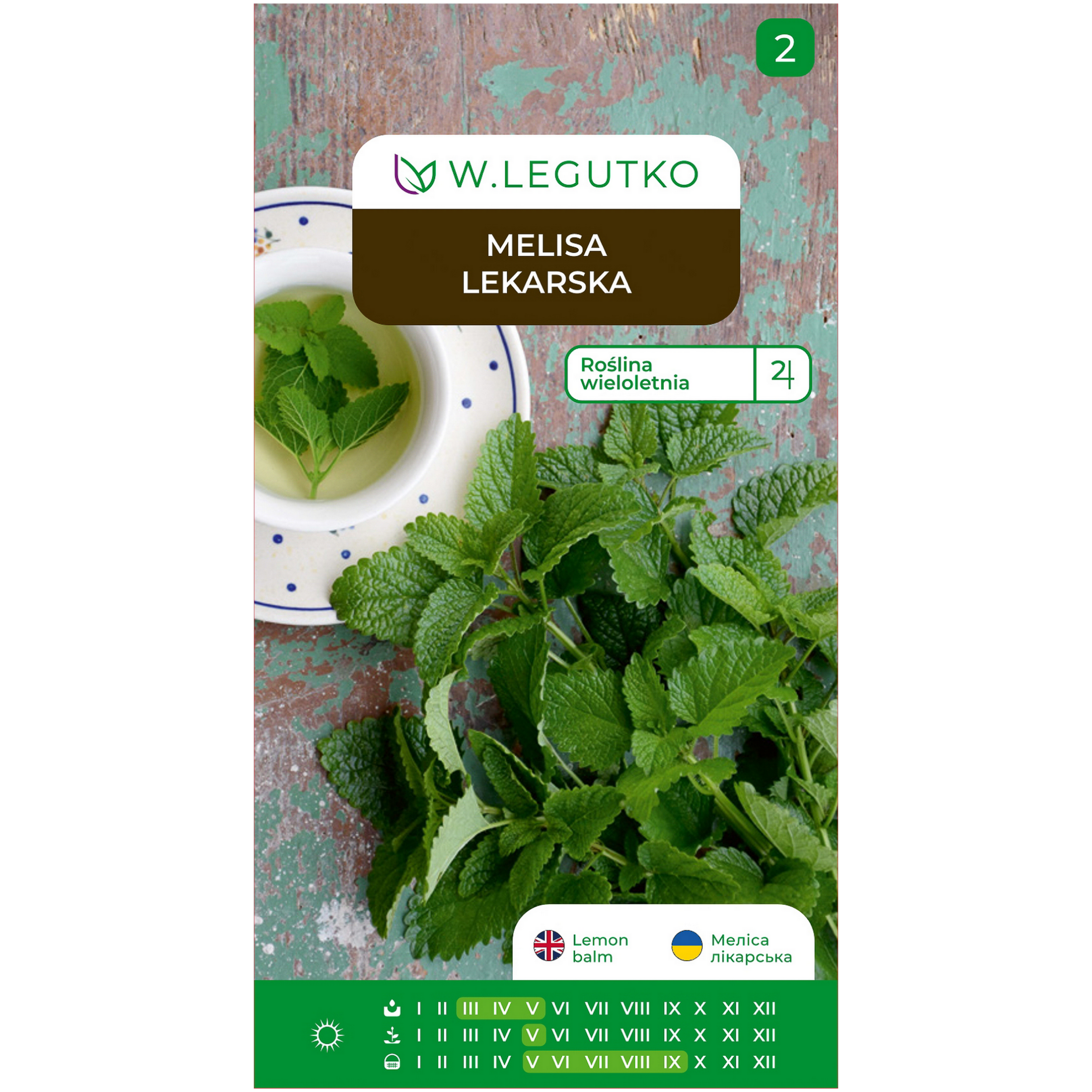 Melisa lekarska Melissa officinalis nasiona ziół W.Legutko