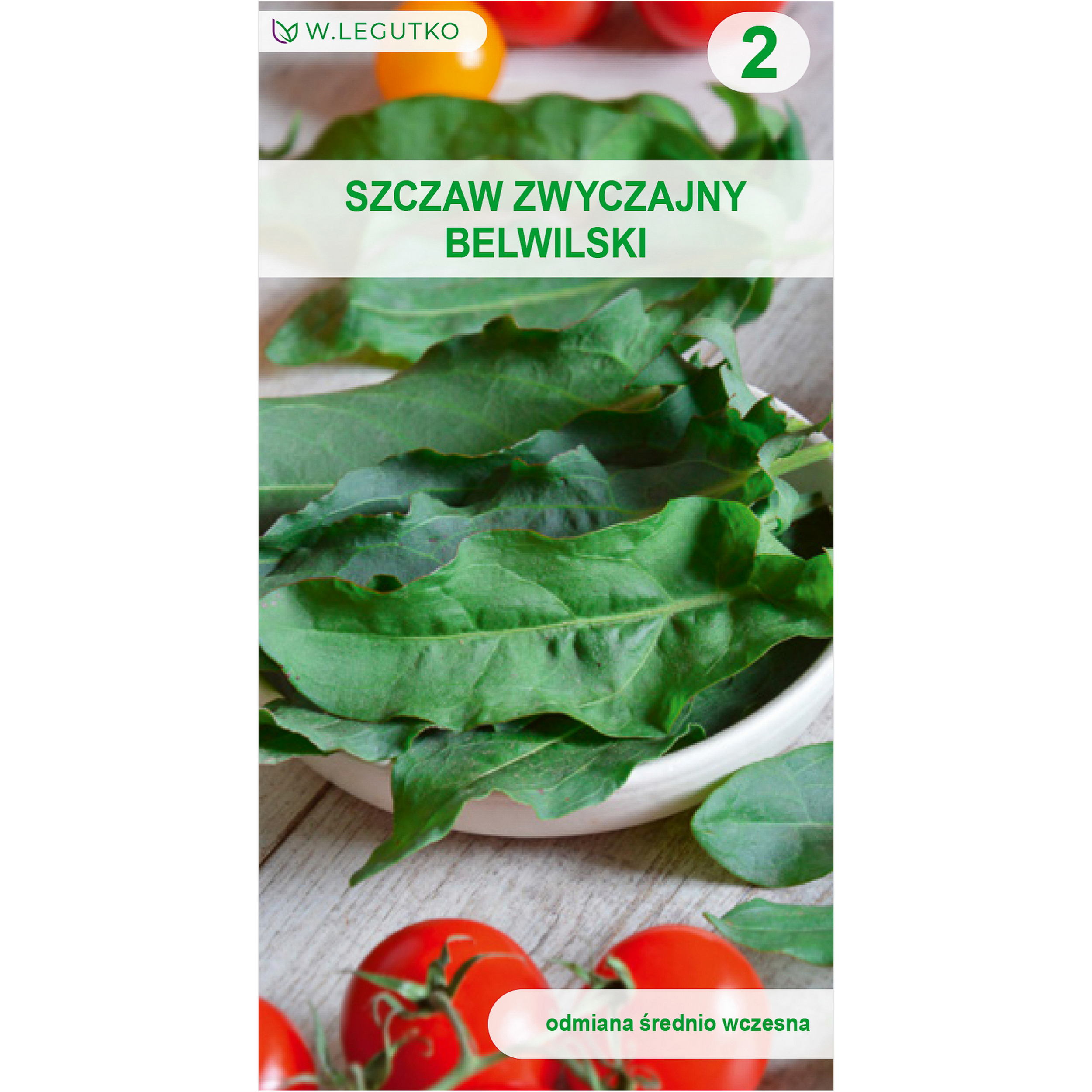Szczaw zwyczajny Belwilski Rumex acetosa nasiona warzyw W.Legutko