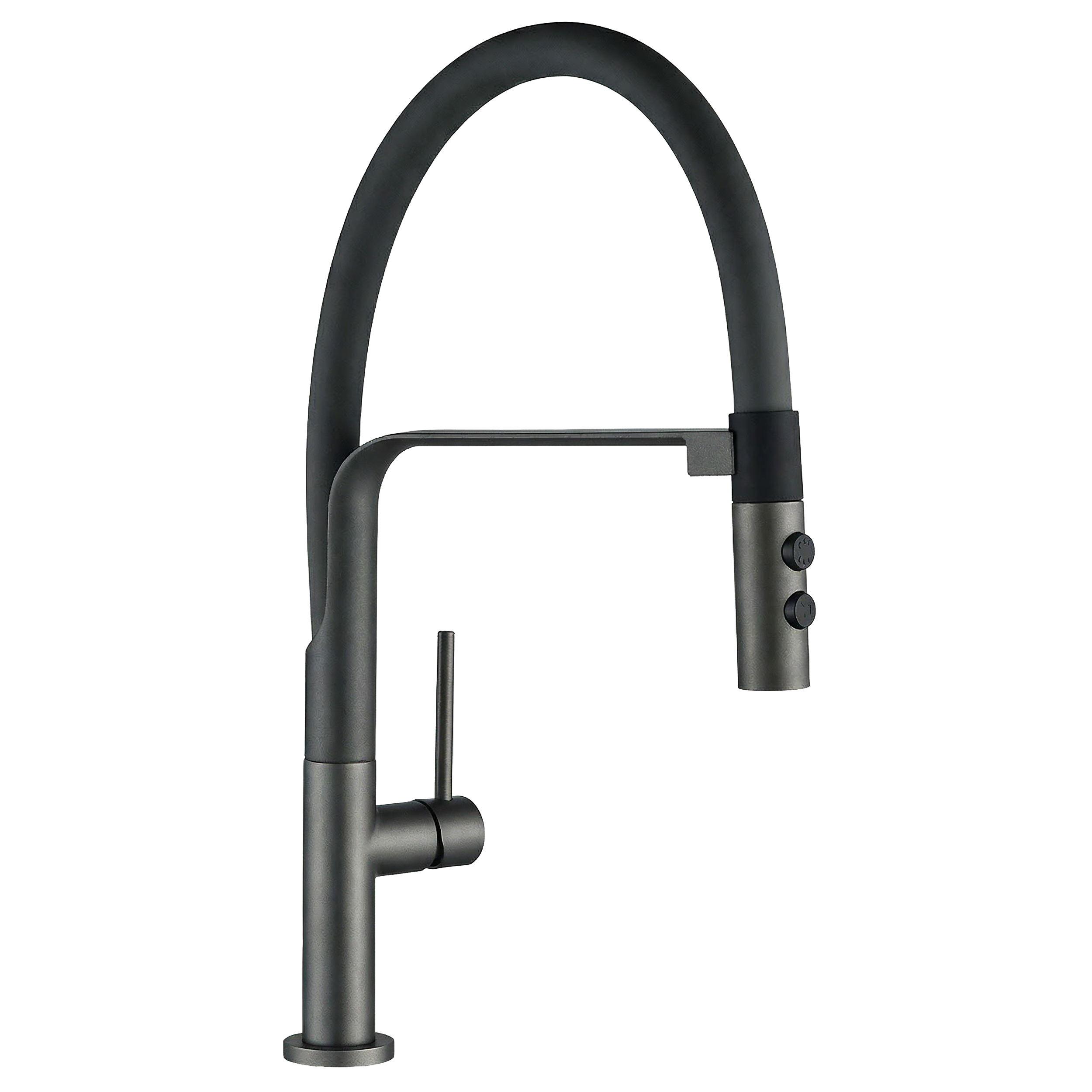 Bateria kuchenna z elastyczną wylewką U Siluetto Grafit Kuchinox