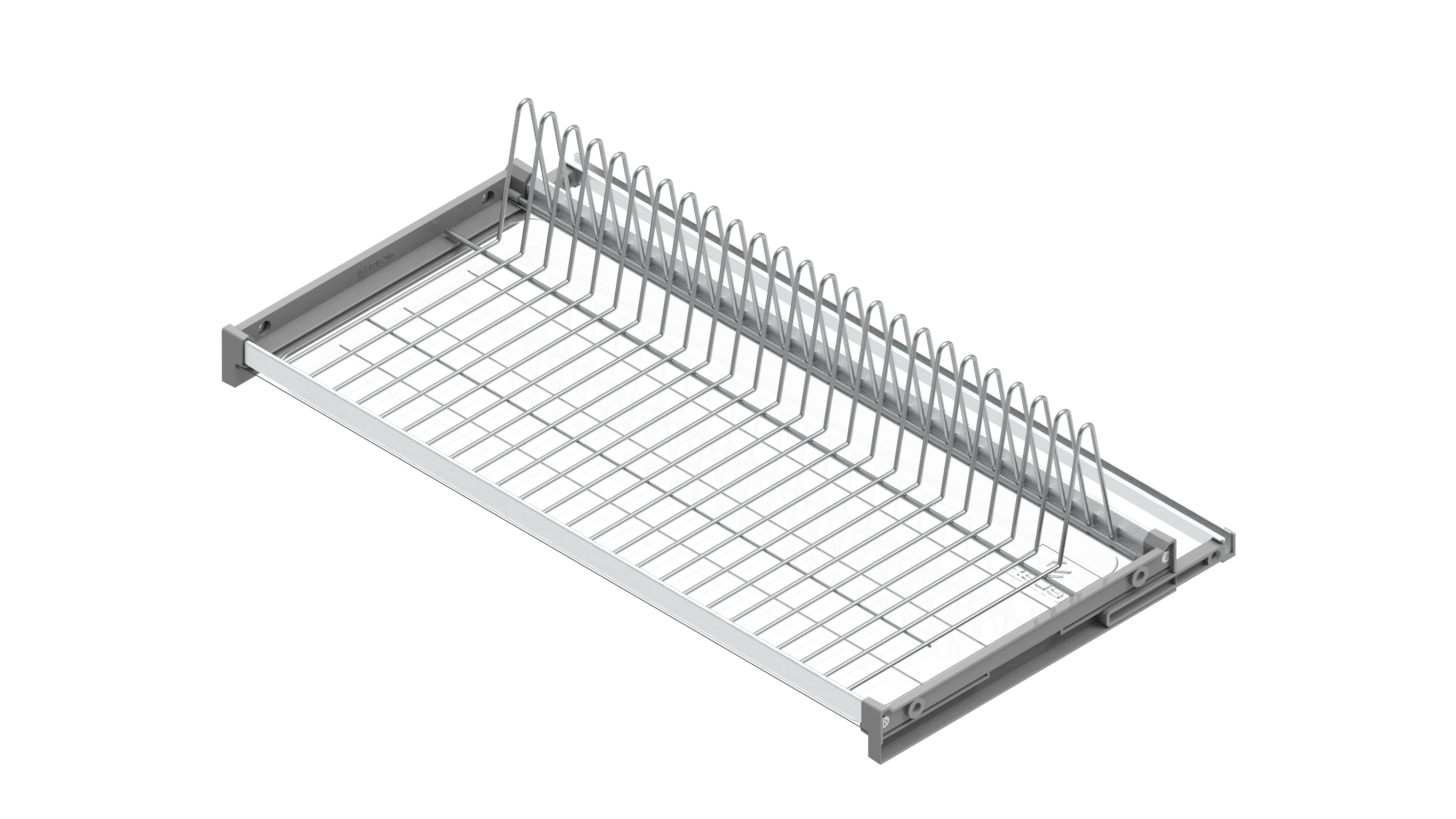 Suszarka do naczyń szafkowa 90 cm srebrna jednopoziomowa Rejs