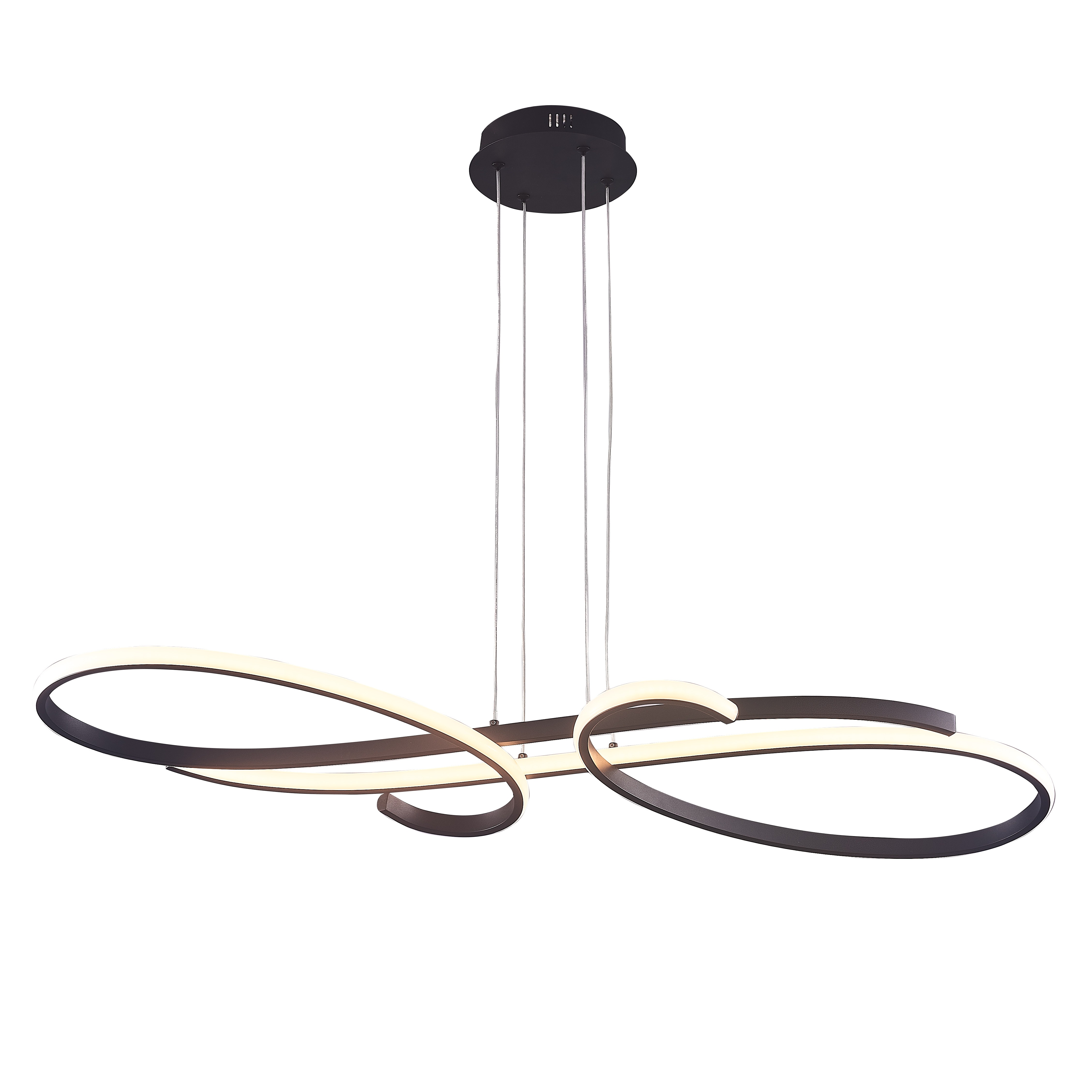 Lampa wisząca Violin 5400 lm czarna LED Goldlux