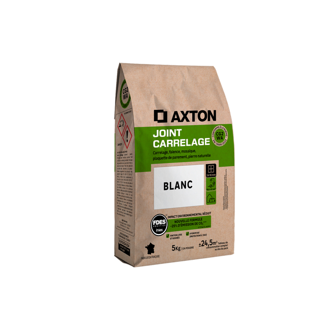Joint Poudre Carrelage/Mosaïques Blanc AXTON, 5 kg