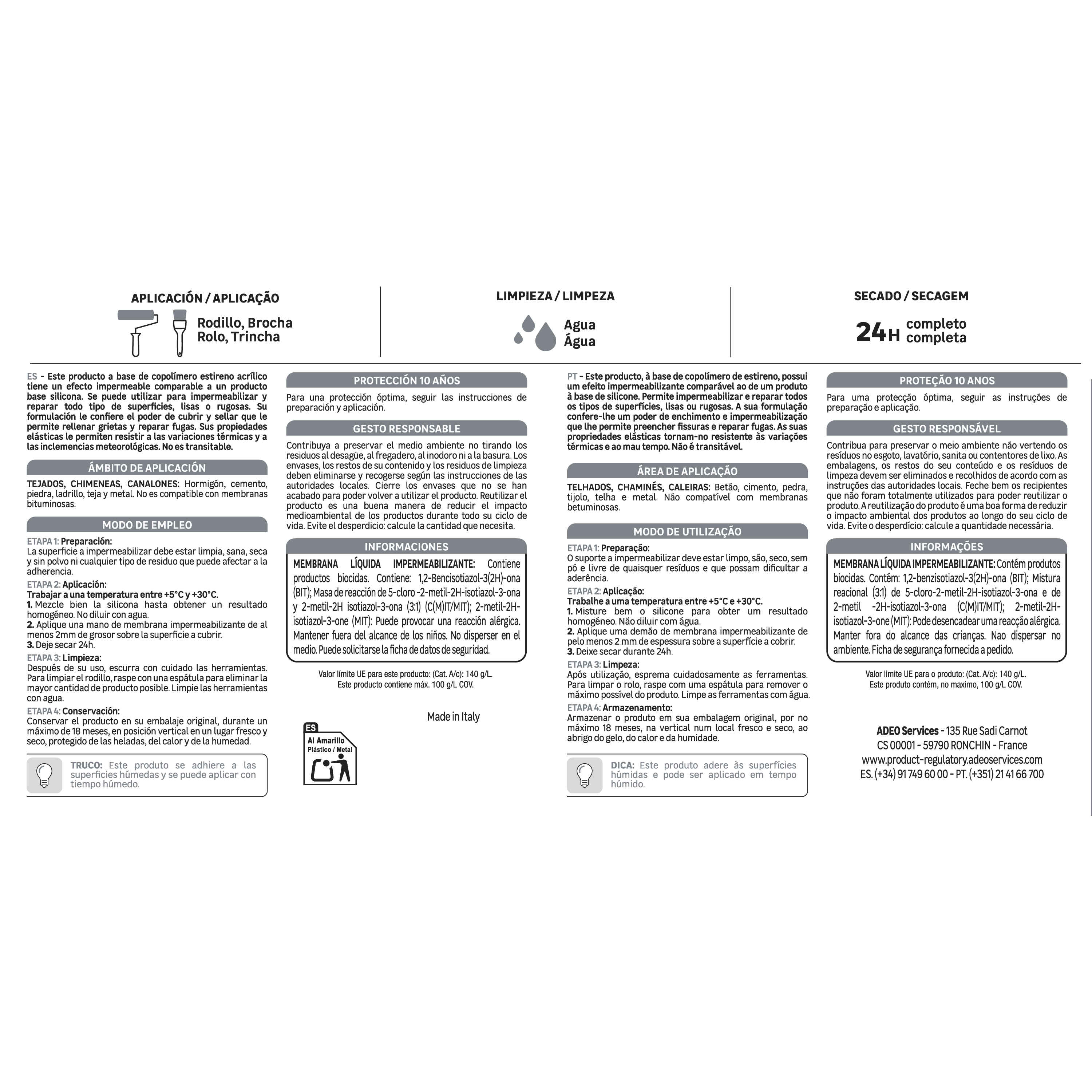 Silicona liquida exterior AXTON color gris para tejados, terrazas, suelos de hormigón, cemento 5 kg. Acrílico. Para impermeabilizar. - 6