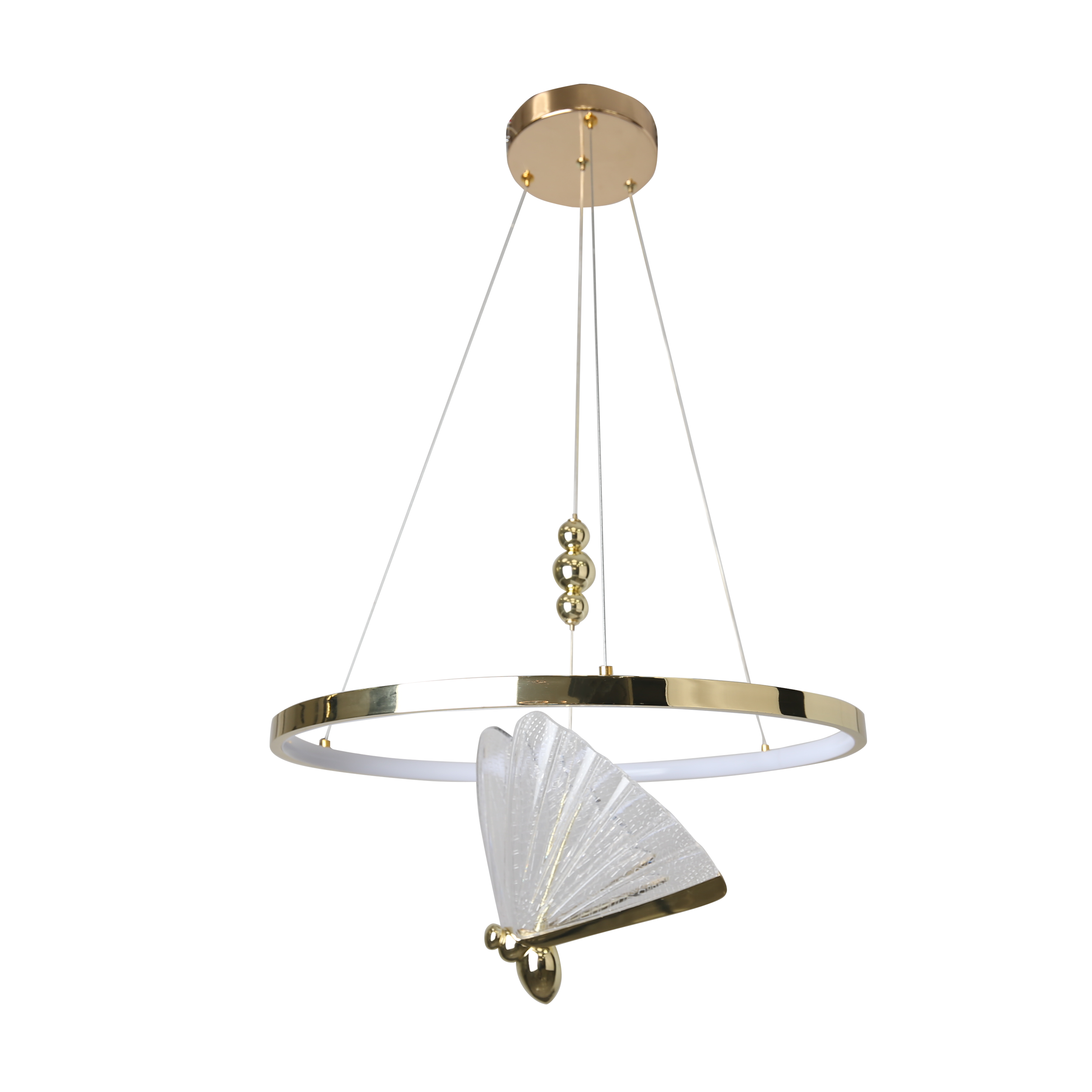 Lampa wisząca Marissa Cristal 3552 lm złota LED Light Prestige