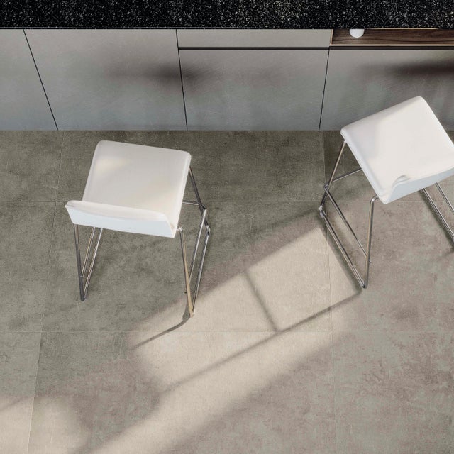 Piastrella da pavimento interno in gres porcellanato 60 x 120 cm rettificato smaltato grigio opaco Draft R9 traffico molto intenso (pei 5/5) Sp. 9 mm 1.44 mq