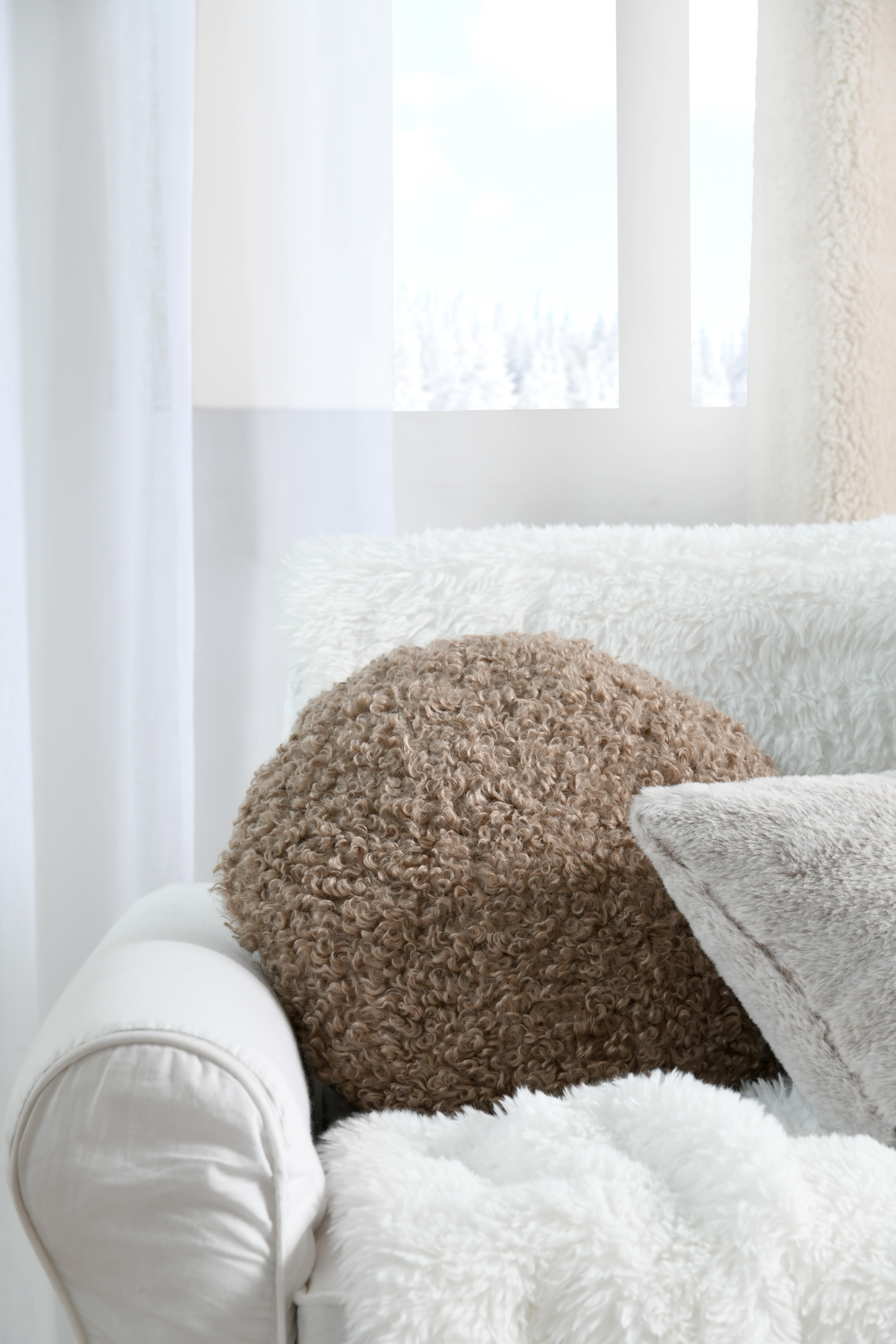 Coussin Cosylife, taupe l.40 x L.40 cm - 2