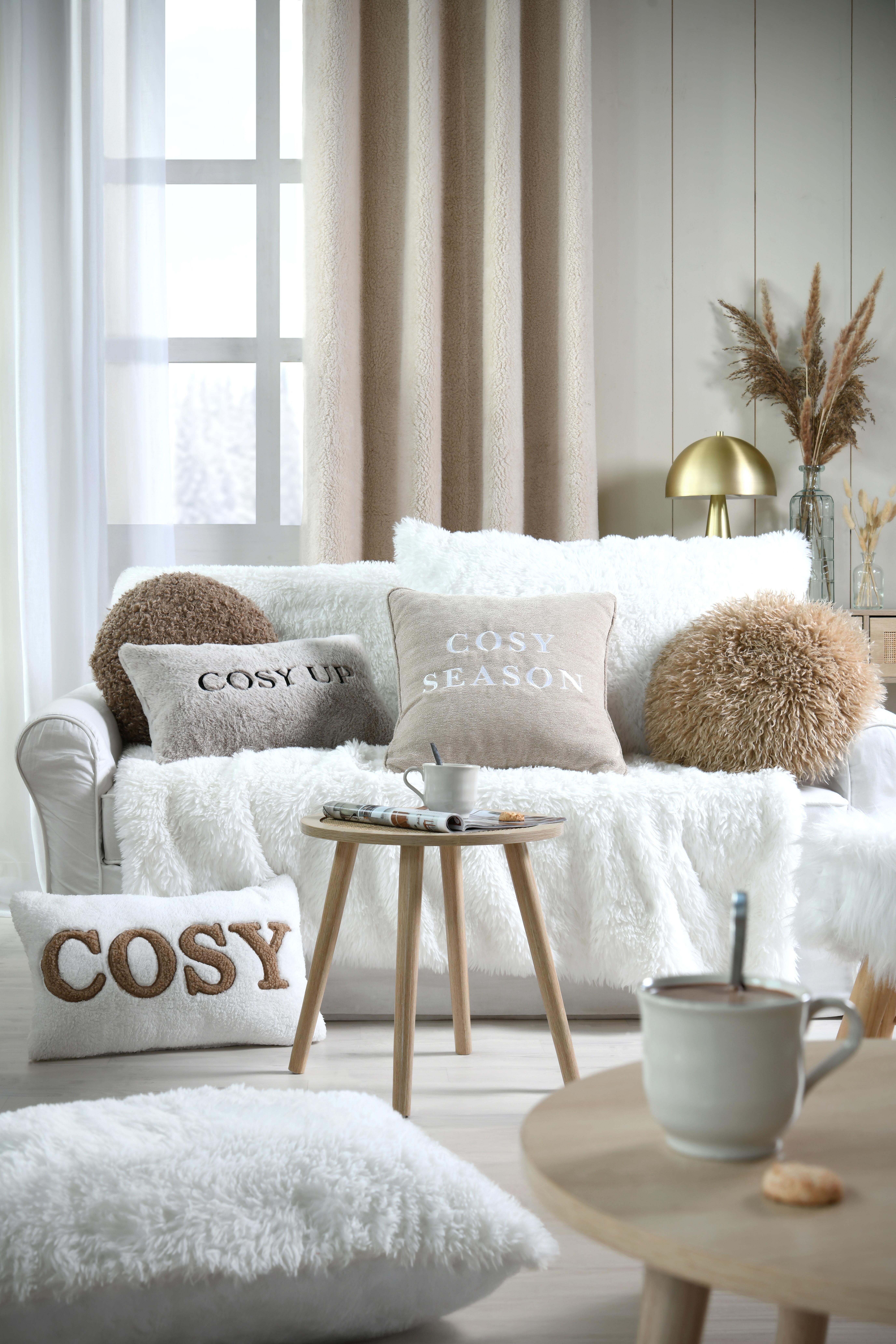 Coussin Cosylife, taupe l.40 x L.40 cm - 3