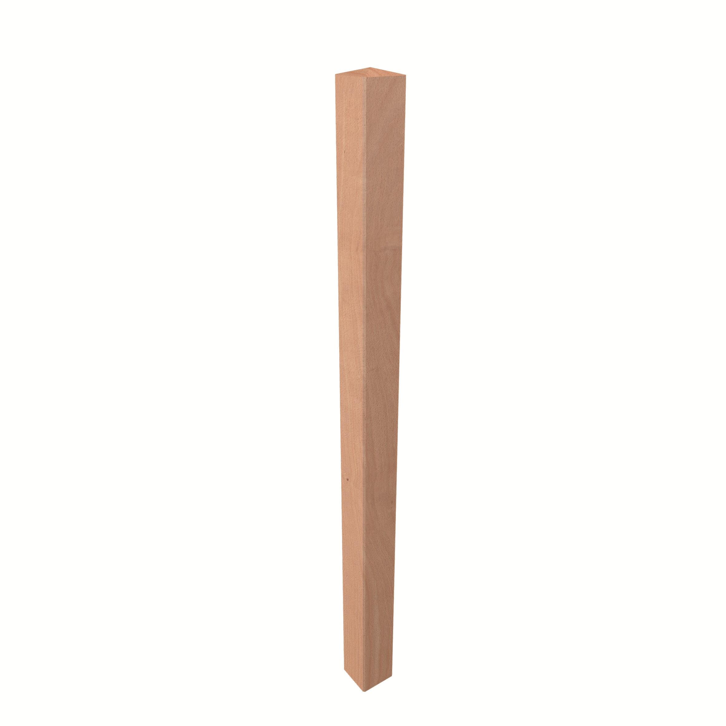Poteau bois pour balustrade Hecto hêtre - 2