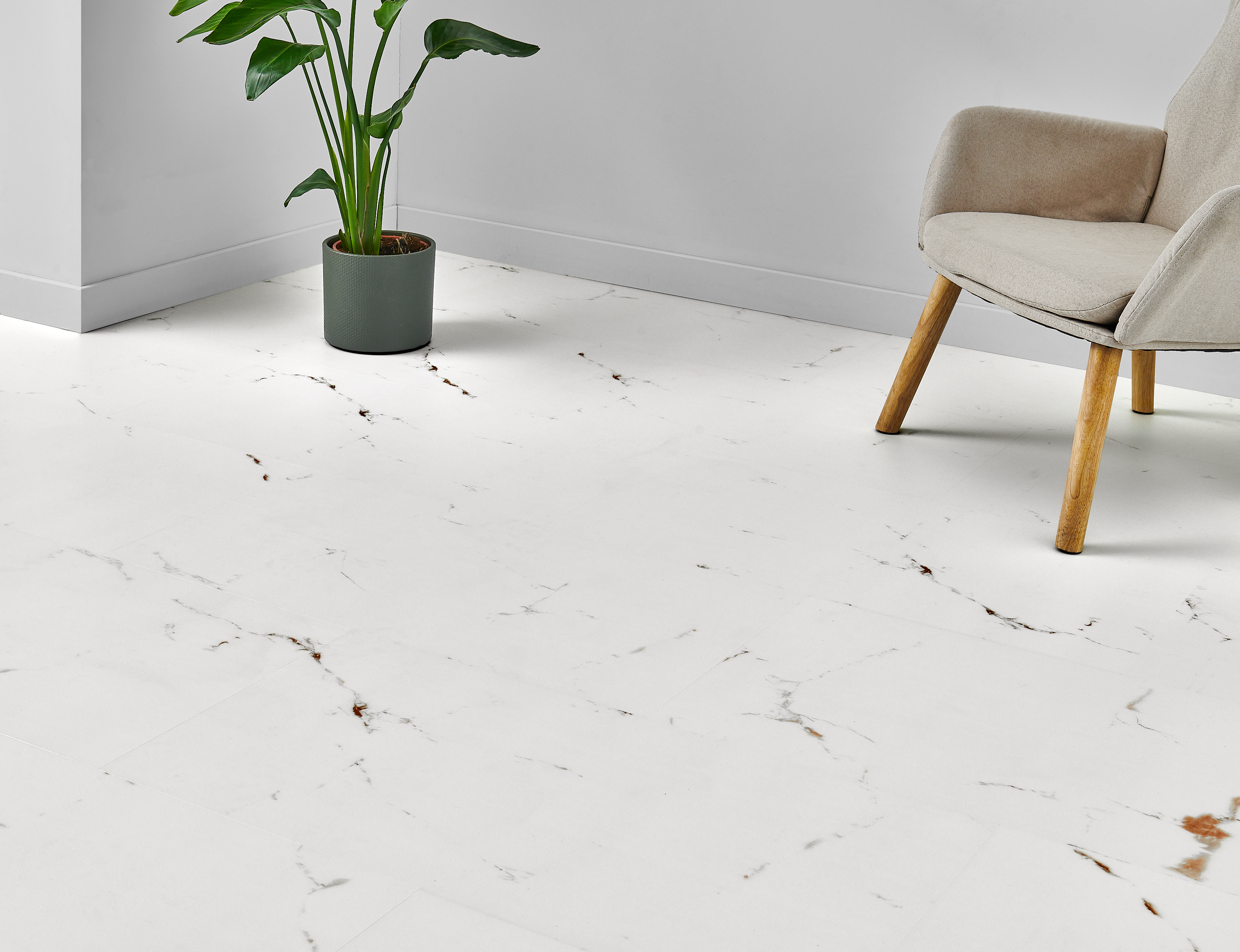 Płytki winylowe SPC Artens Intenso White&Gold Marble imitacja marmuru - 2