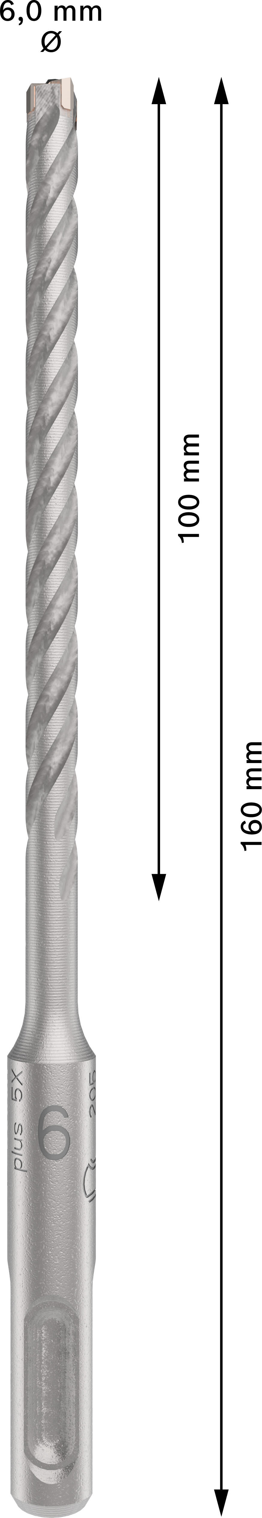 Broca para hormigón enganche SDS Plus ø 6 x L. 160 mm BOSCH - 2