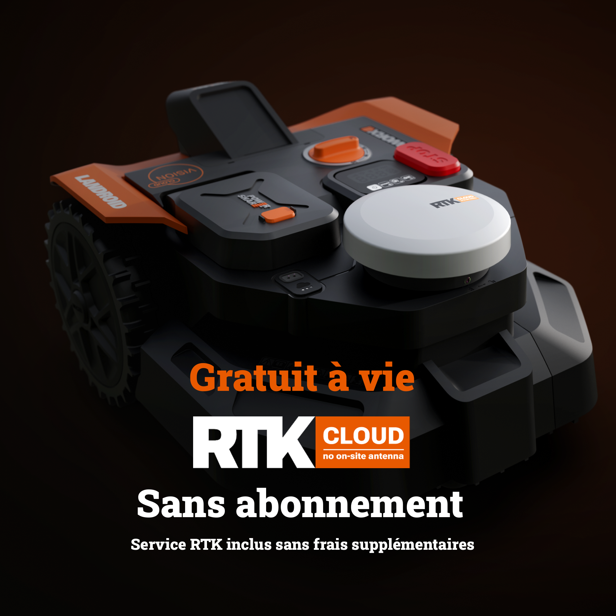 Robot tondeuse connecté WORX VISION CLOUD 2WD, jusqu'à 650m², WR365E - 4