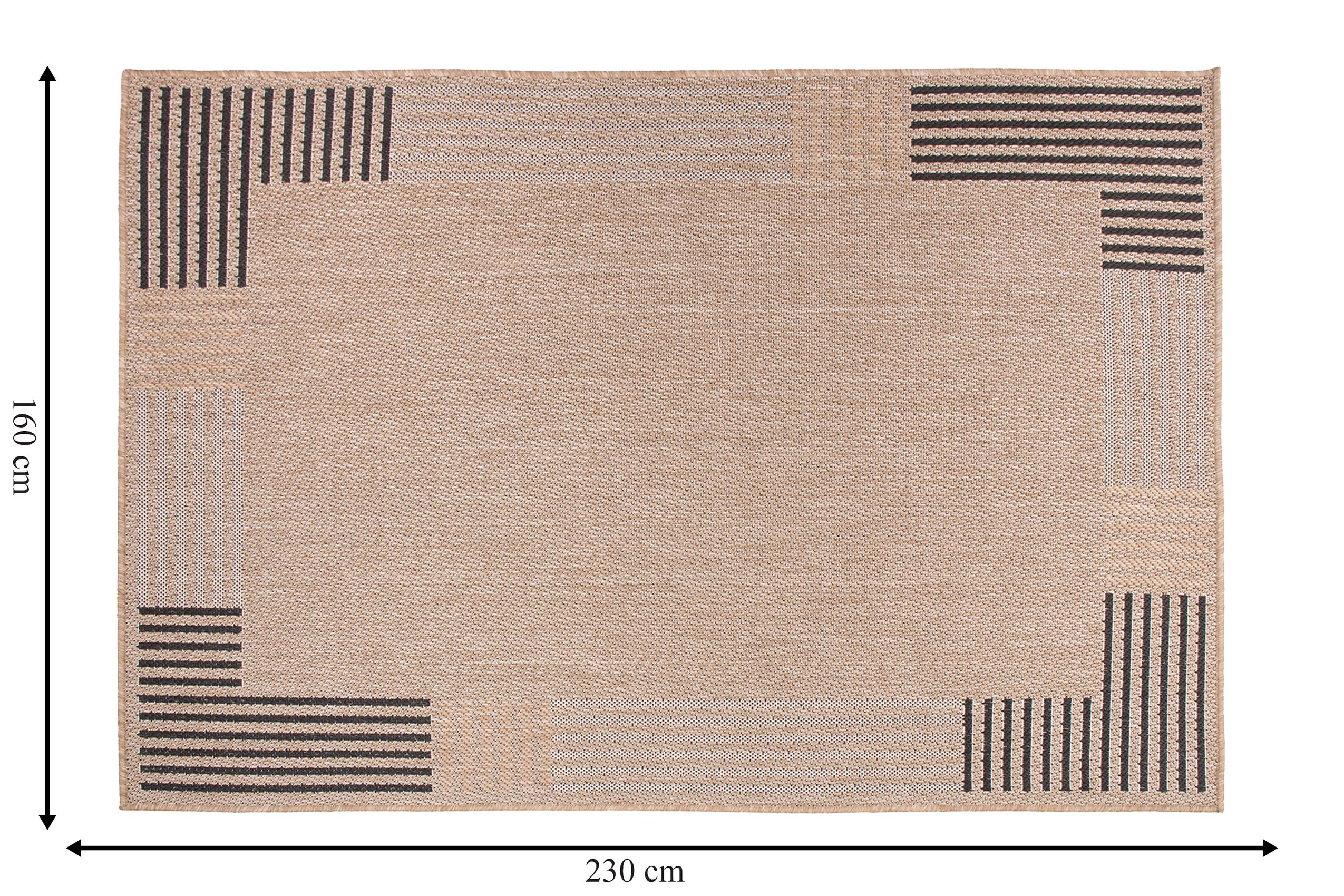 Dywan zewnętrzny Jeans beżowy 160 x 220 cm - 5