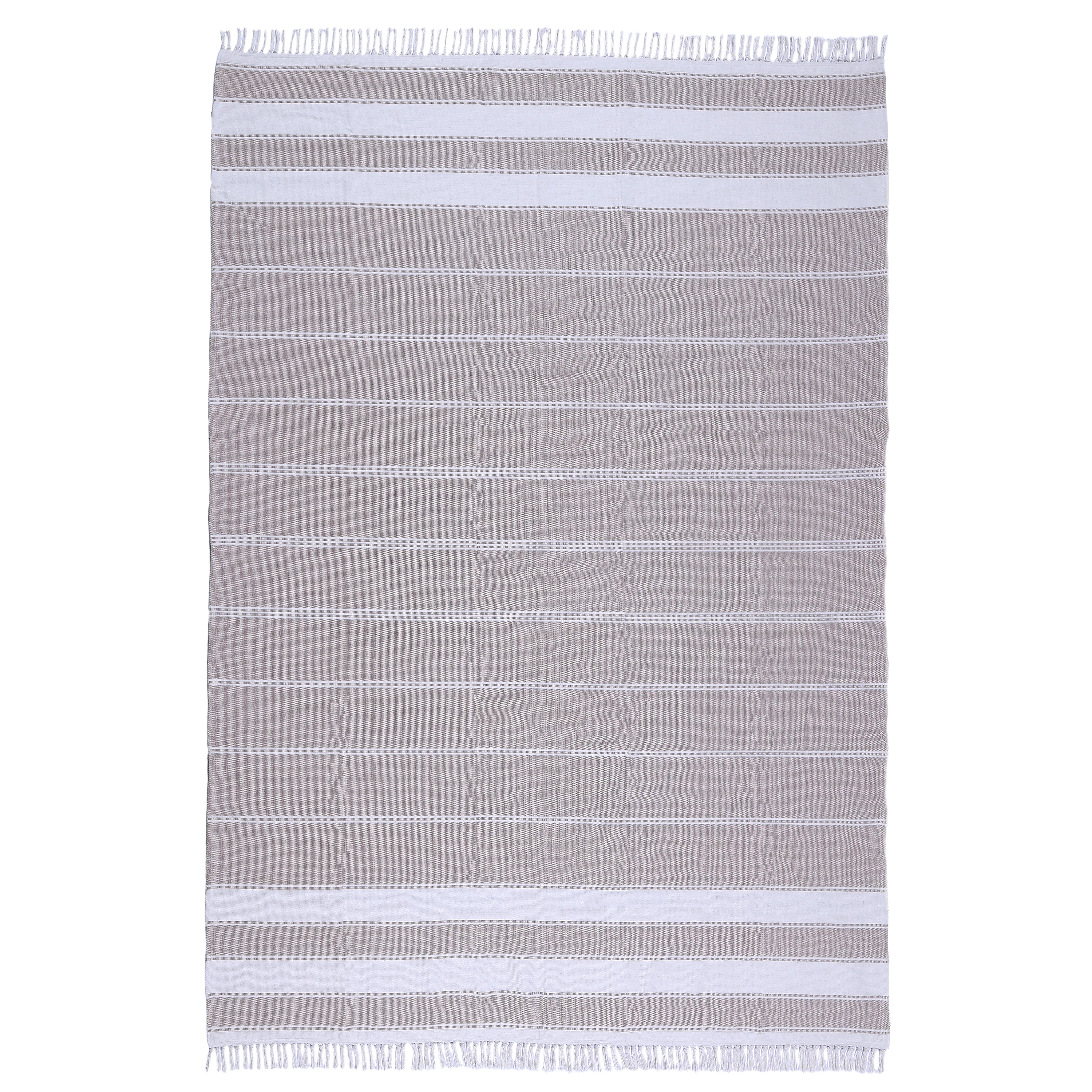 Dywan bawełniany Stripy cool beżowy 120 x 170 cm Inspire