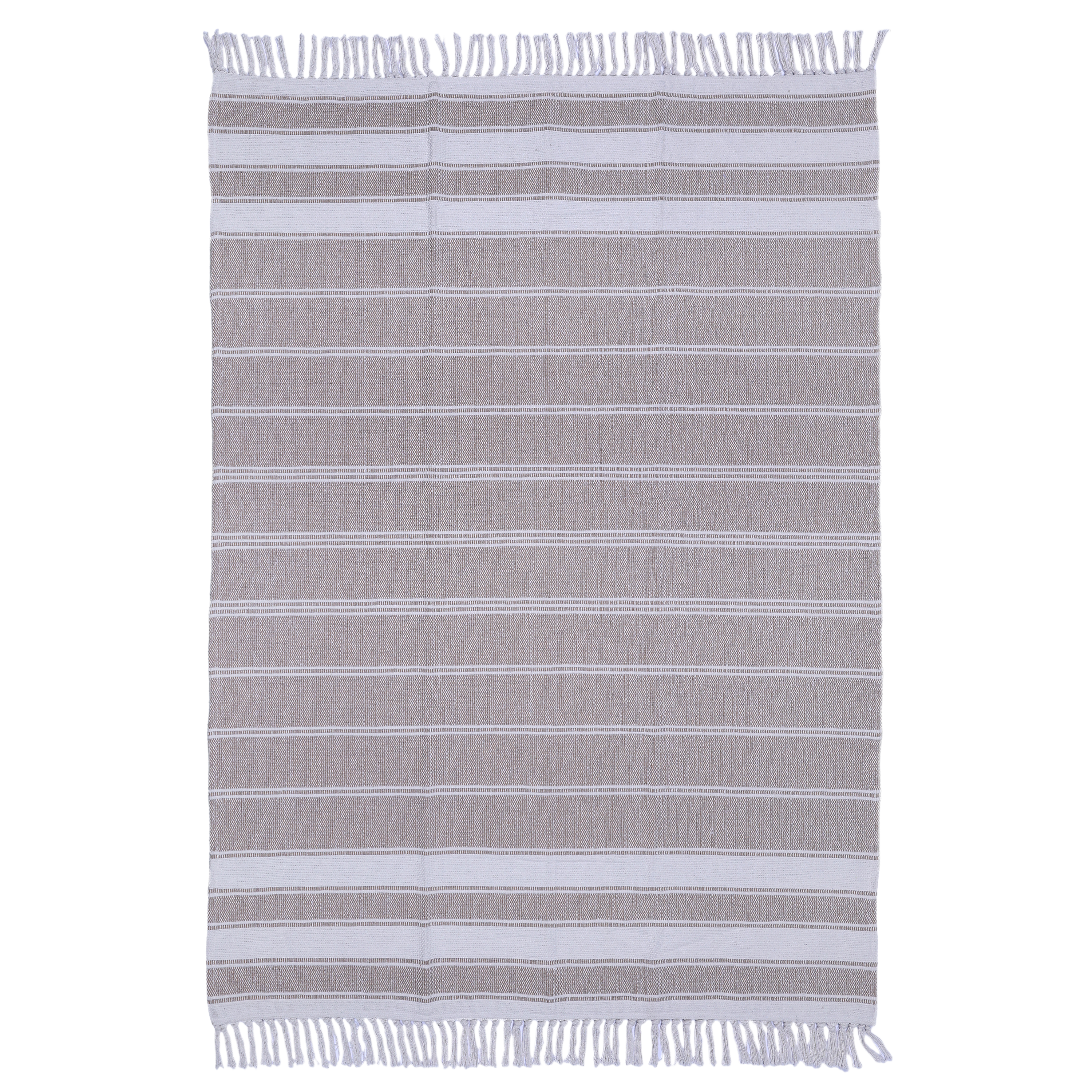Dywan bawełniany Stripy cool beżowy 160 x 230 cm Inspire