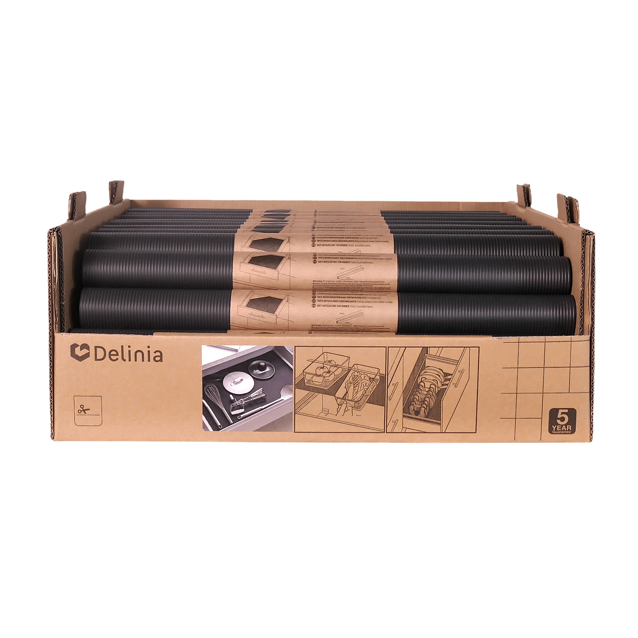 Mata ochronna antypoślizgowa szara Delinia - 6