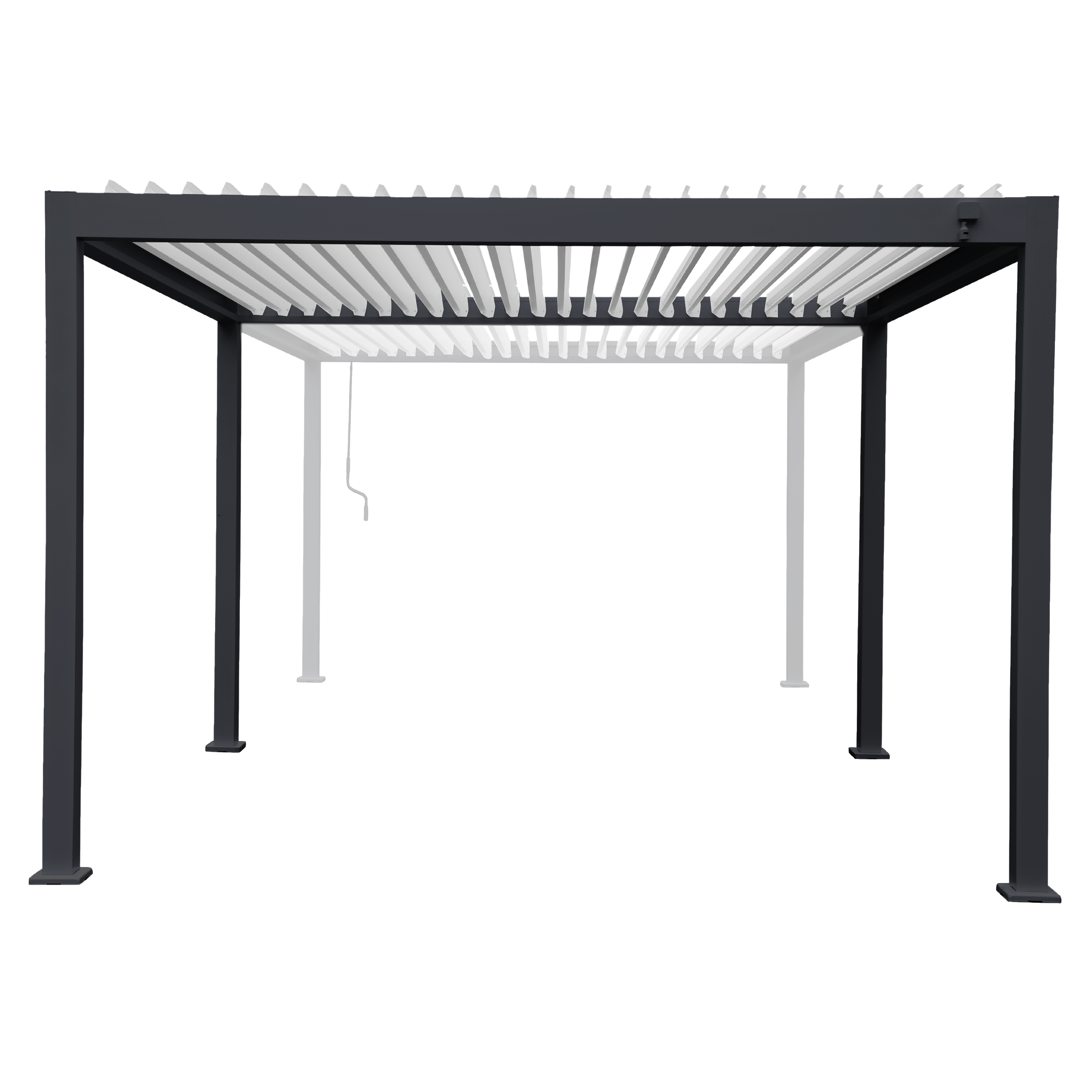 Pergola bioklimatyczna Clima Astra 363 x 367 cm antracyt Naterial