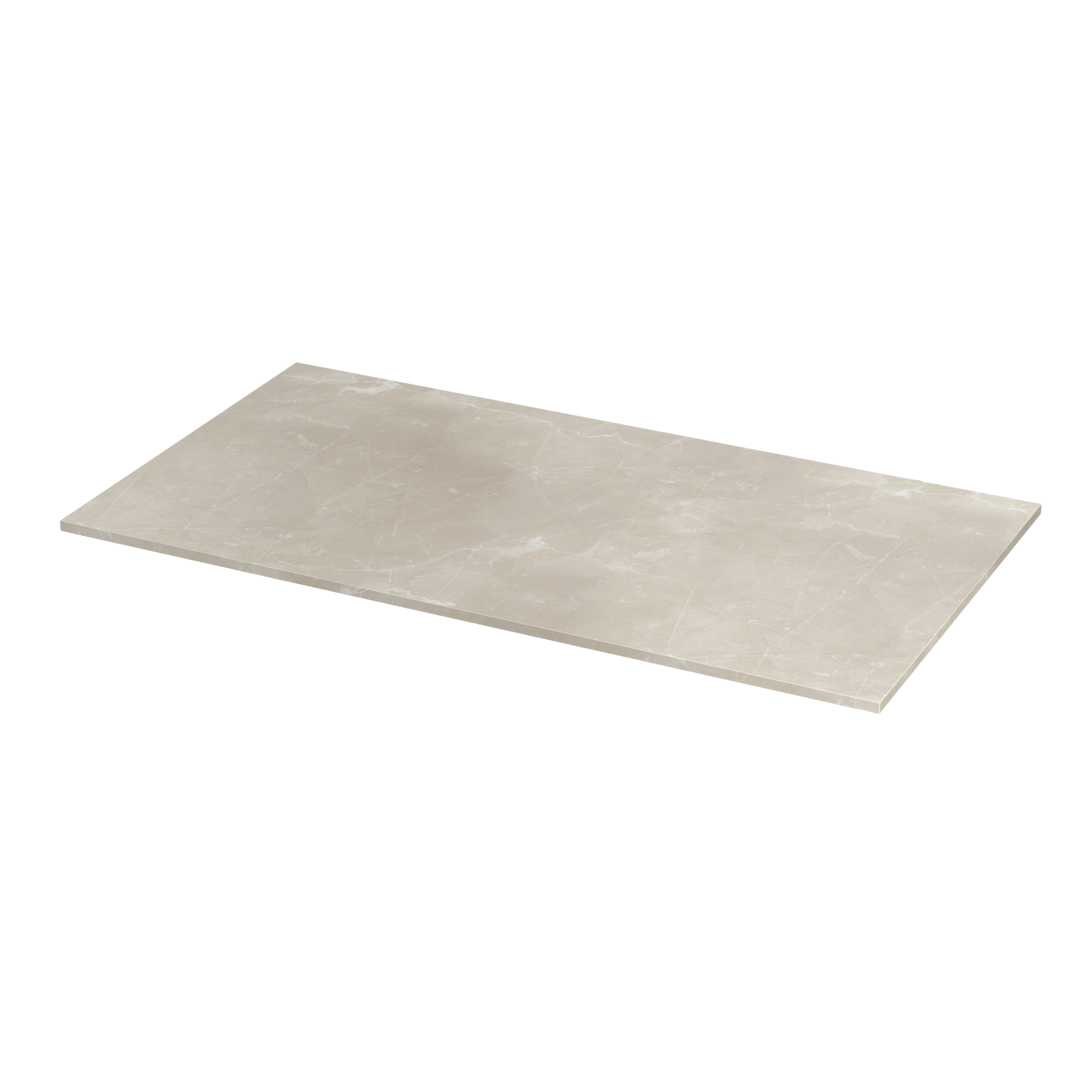 Blat łazienkowy marmur Pearl 91x49 cm Travertin Beige Sensea