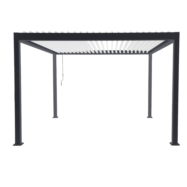 Pergola bioklimatyczna Clima Astra 363 x 363 cm antracyt Naterial