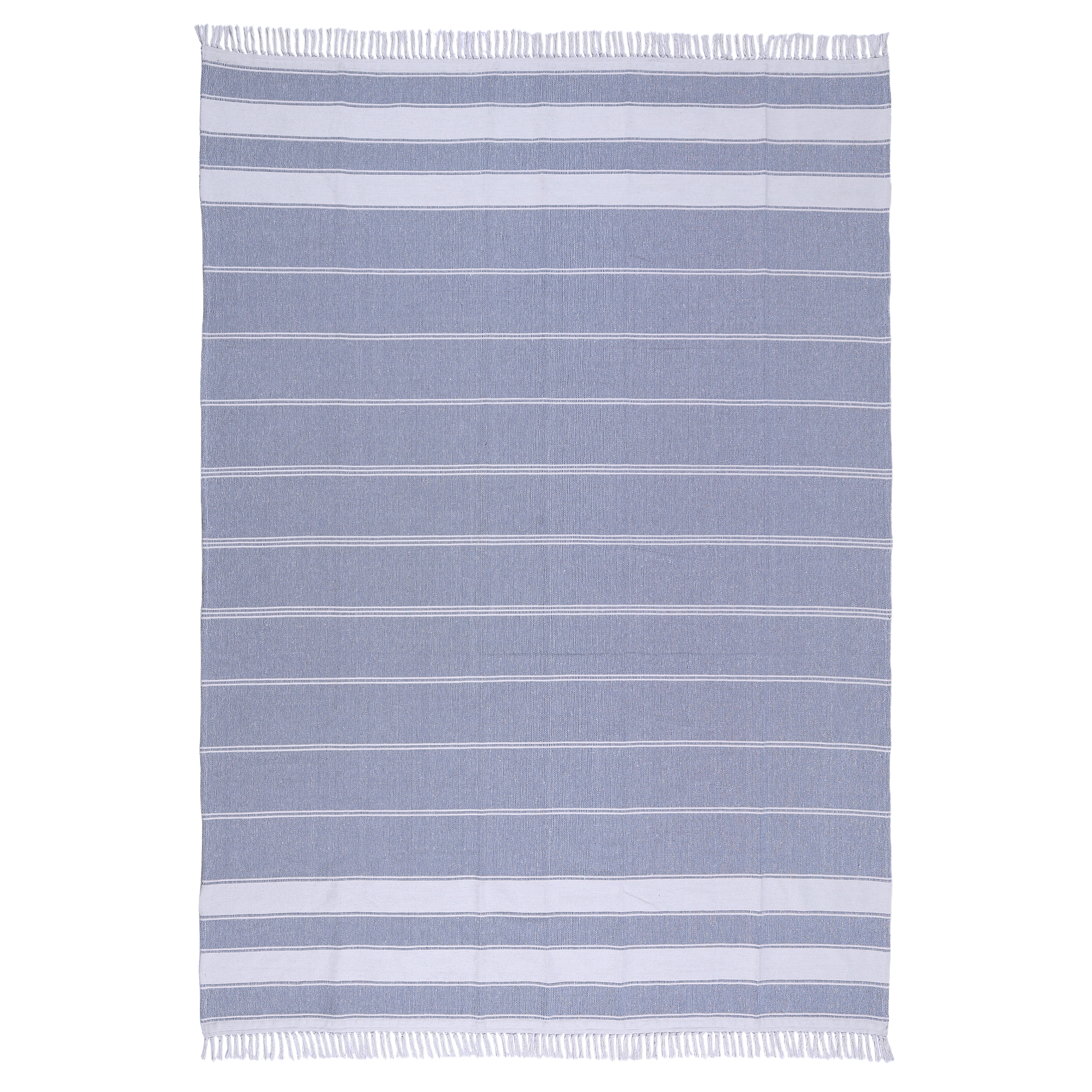 Dywan bawełniany Stripy cool granatowy 200 x 290 cm Inspire