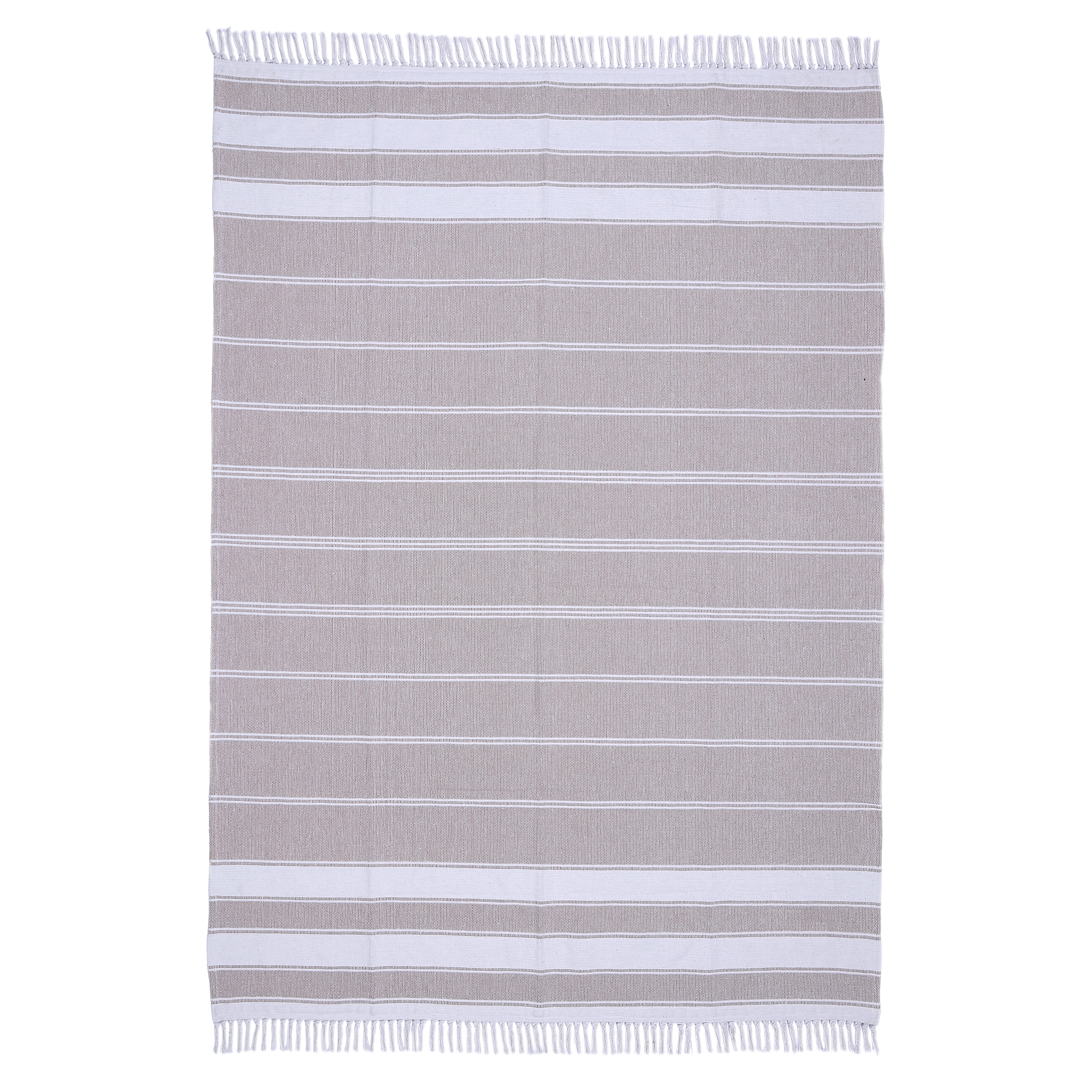 Dywan bawełniany Stripy cool beżowy 200 x 290 cm Inspire