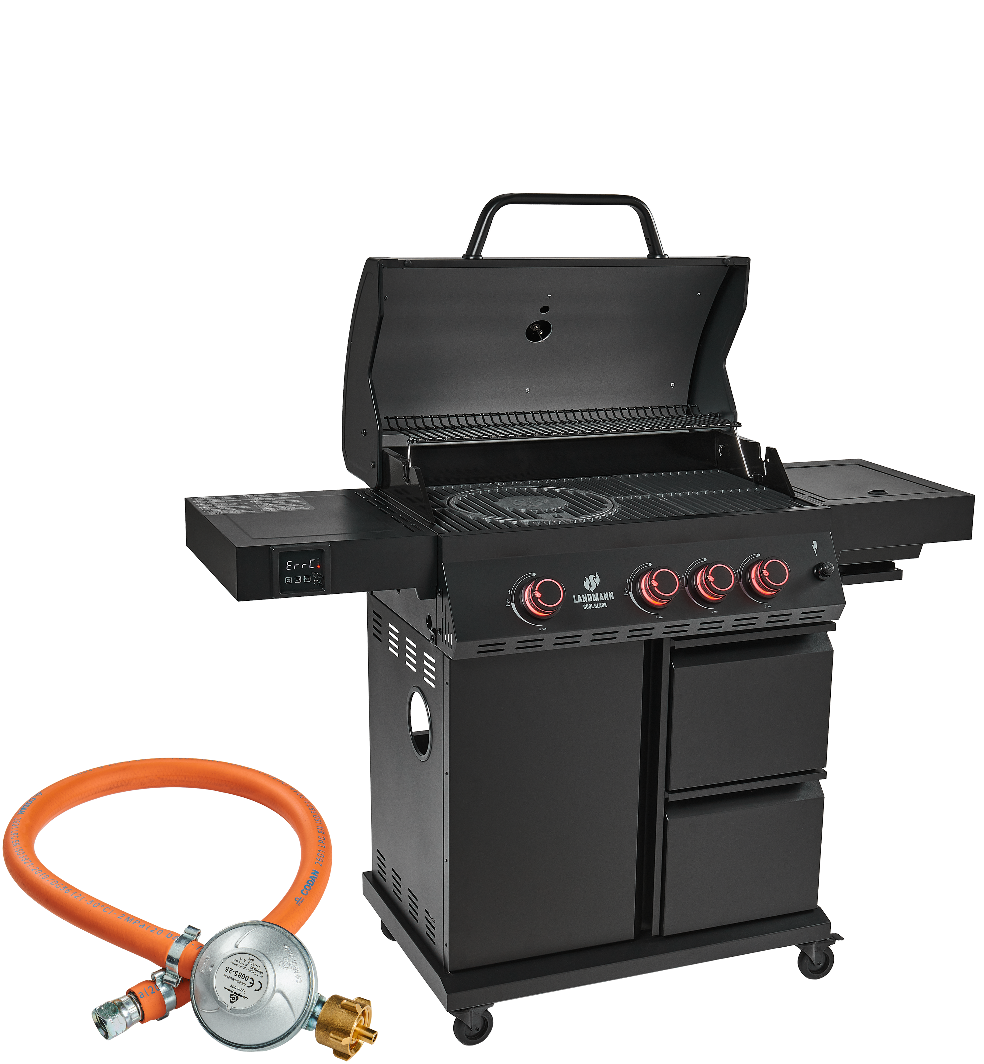 Grill gazowy 14,95kW COOL BLACK MAXX 3+1 palnik Landmann - 6