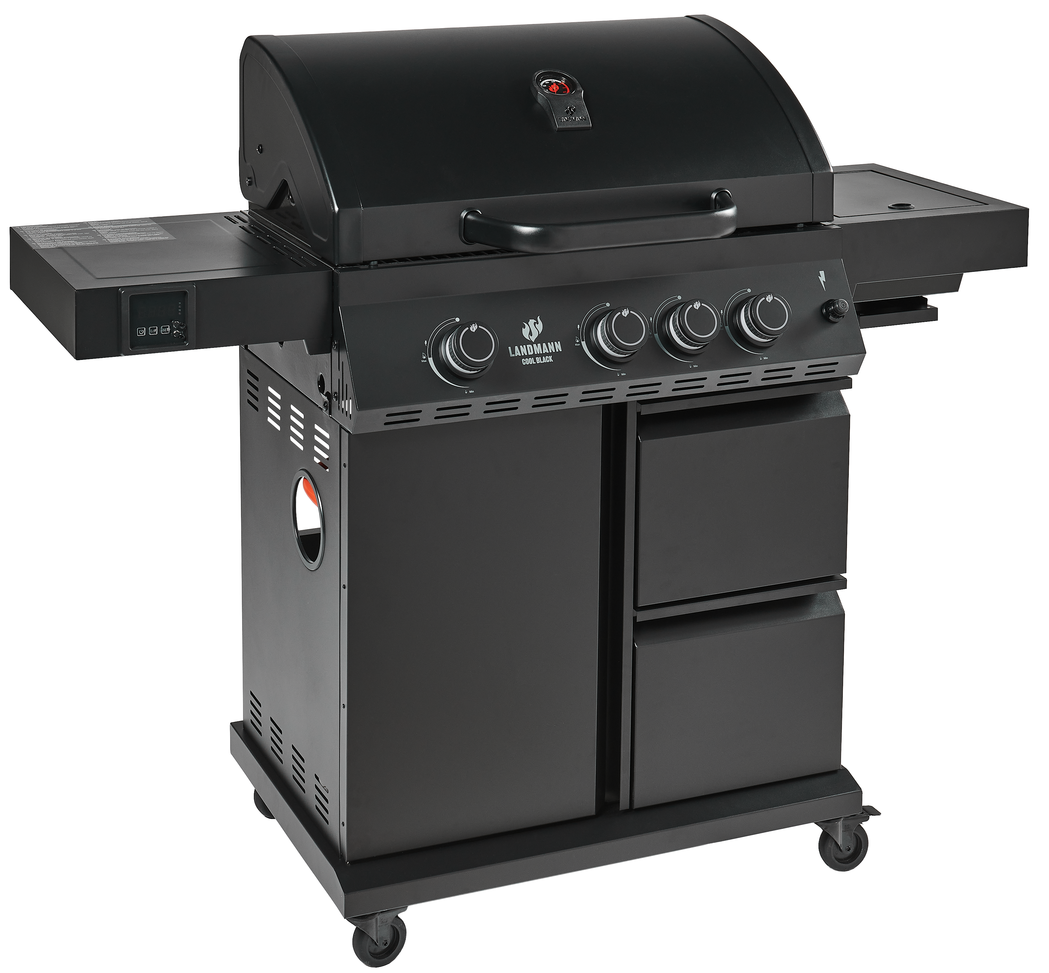 Grill gazowy 14,95kW COOL BLACK MAXX 3+1 palnik Landmann - 4