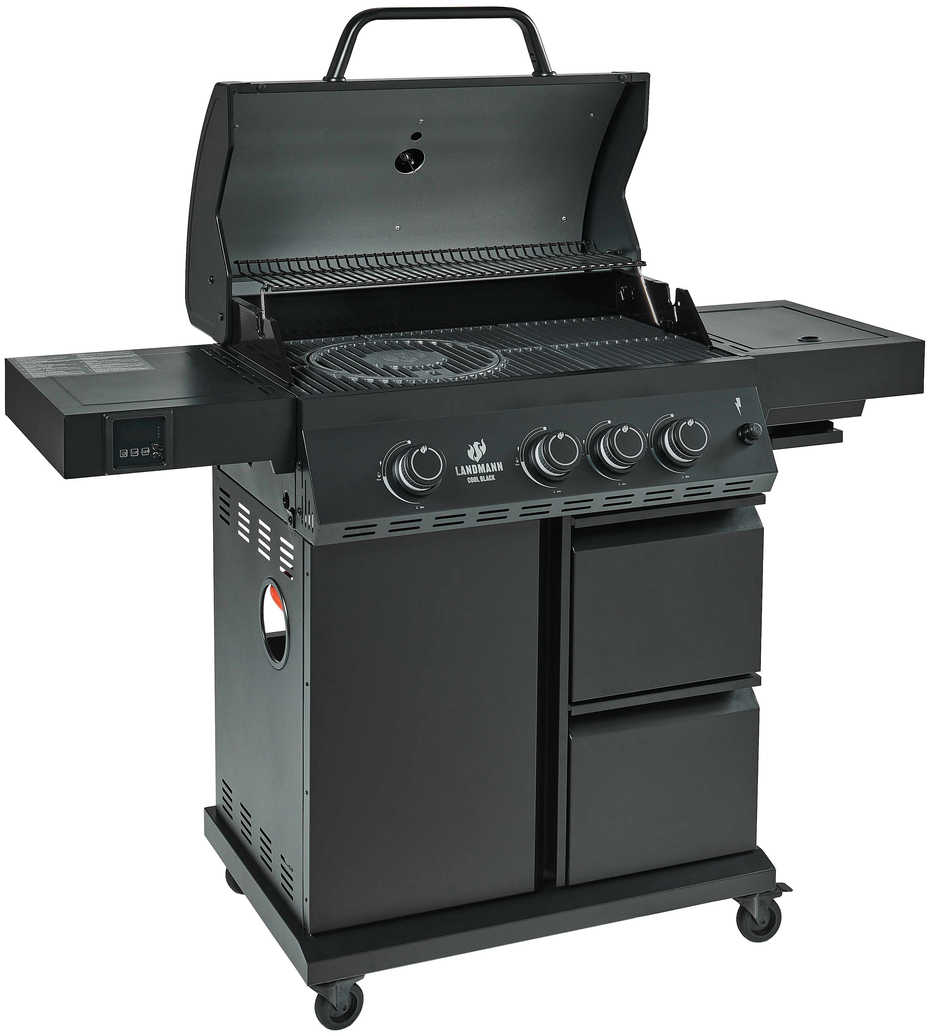 Grill gazowy 14,95kW COOL BLACK MAXX 3+1 palnik Landmann - 3