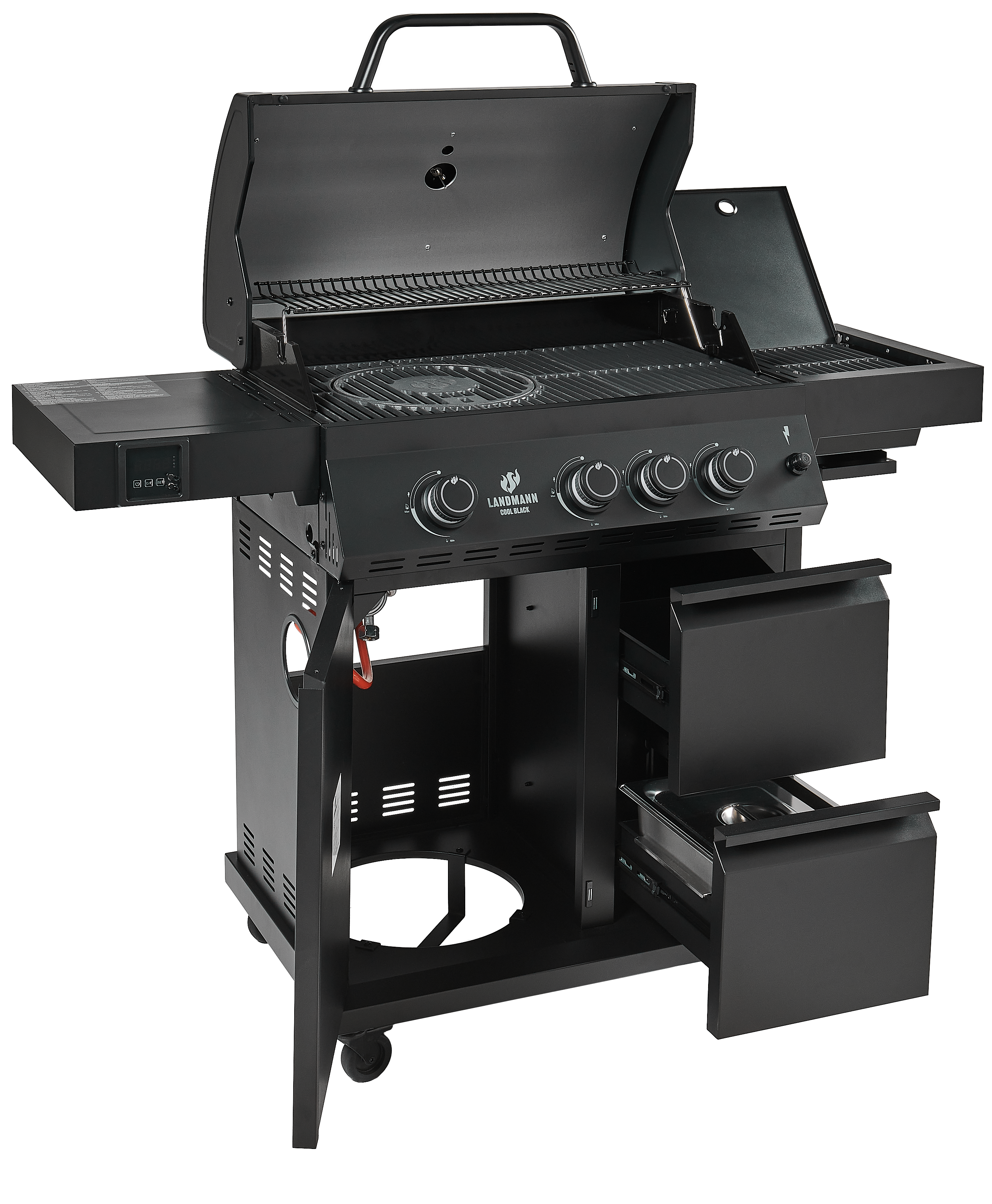 Grill gazowy 14,95kW COOL BLACK MAXX 3+1 palnik Landmann - 2