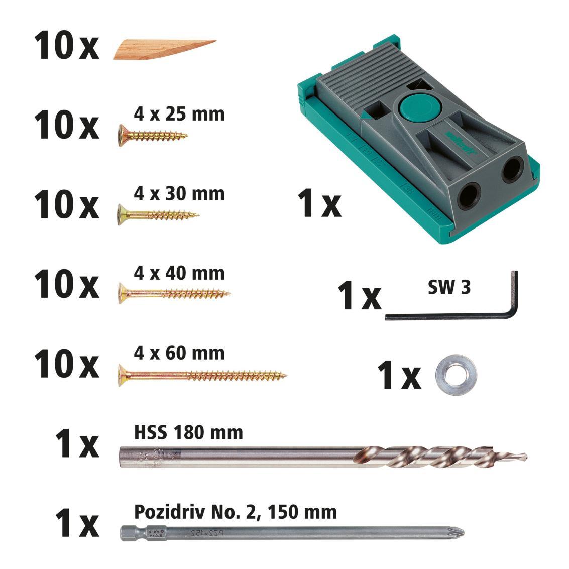Coffret Undercover Jig pour des vissages invisibles WOLFCRAFT - 3